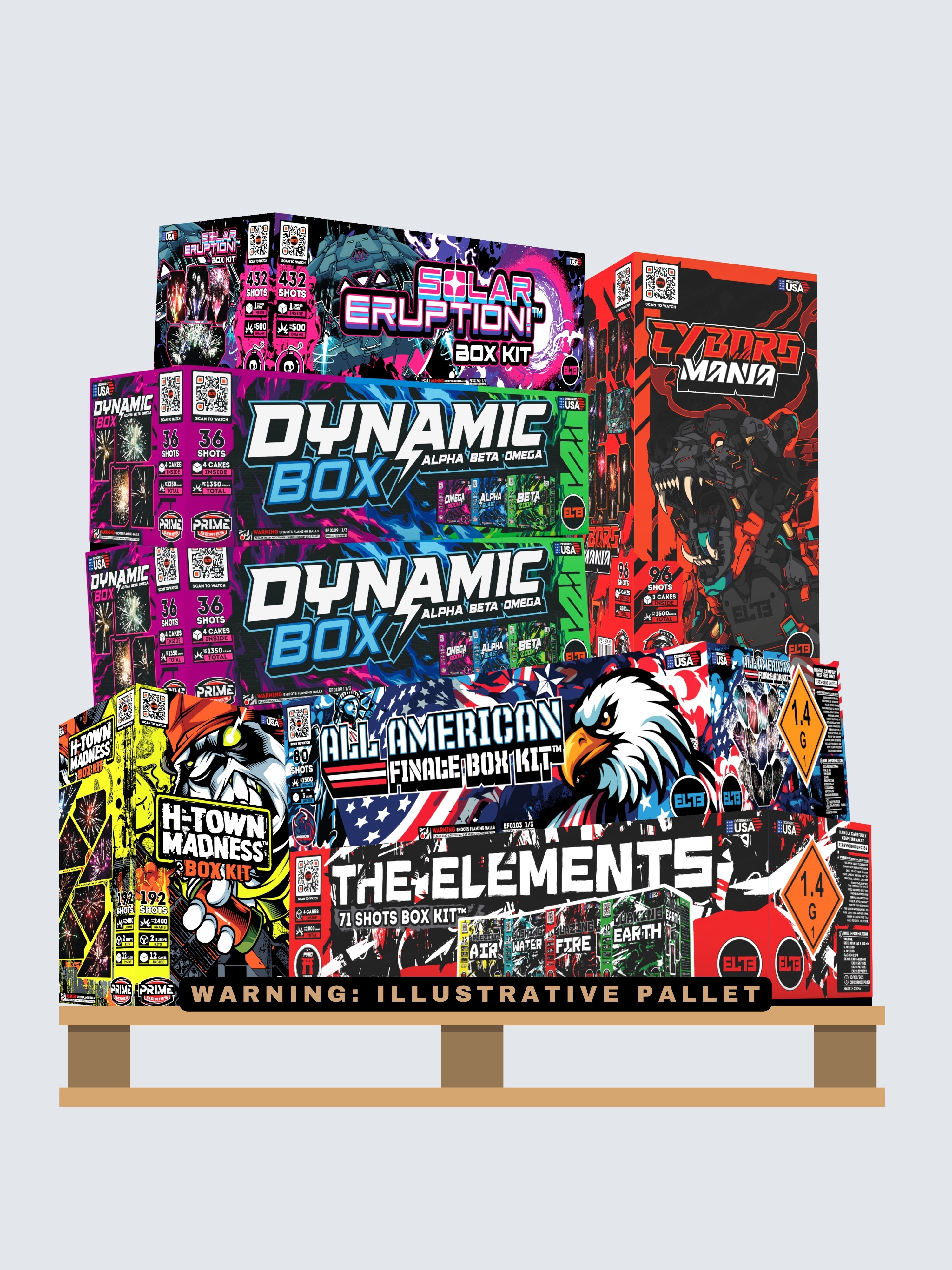 Hydra Bomb™ | 24 Break Artillery Shell at Elite Fireworks – ELITE