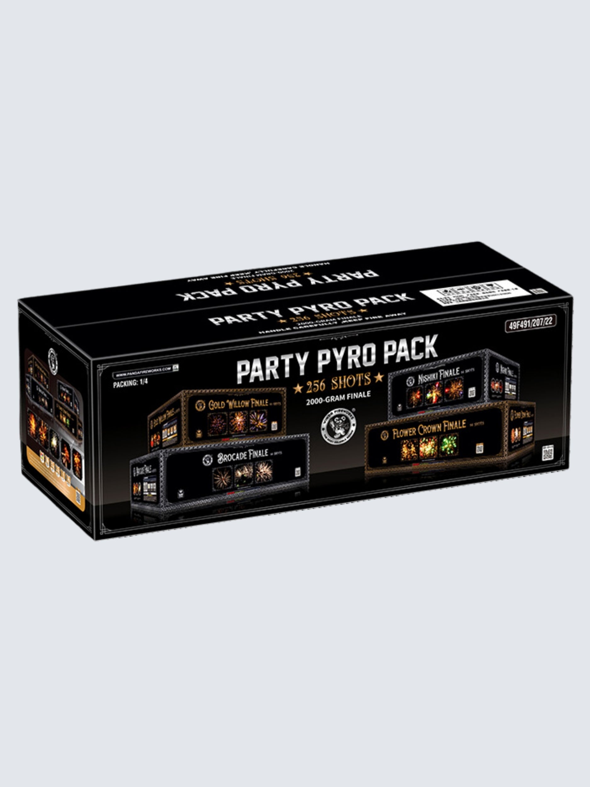 Party Pyro Pack | 256 Shot Aerial Repeater Box Kit™