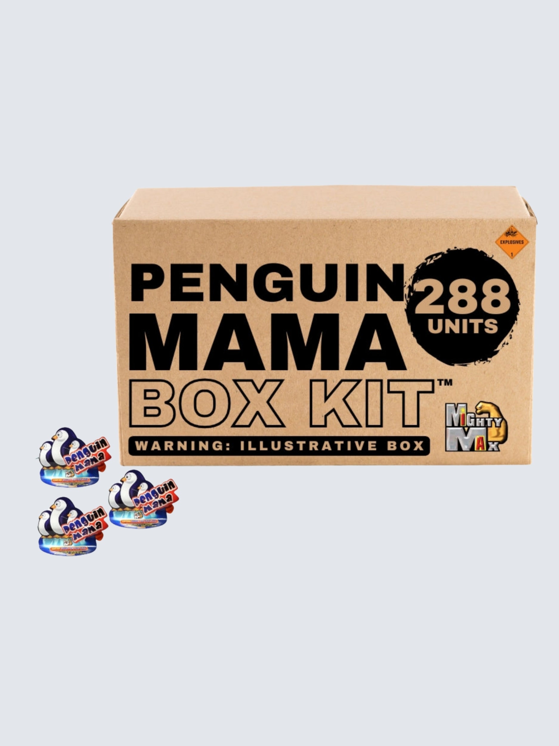 Penguin Mama | Paper-craft Penguin Shape Fountain Ground Novelty w