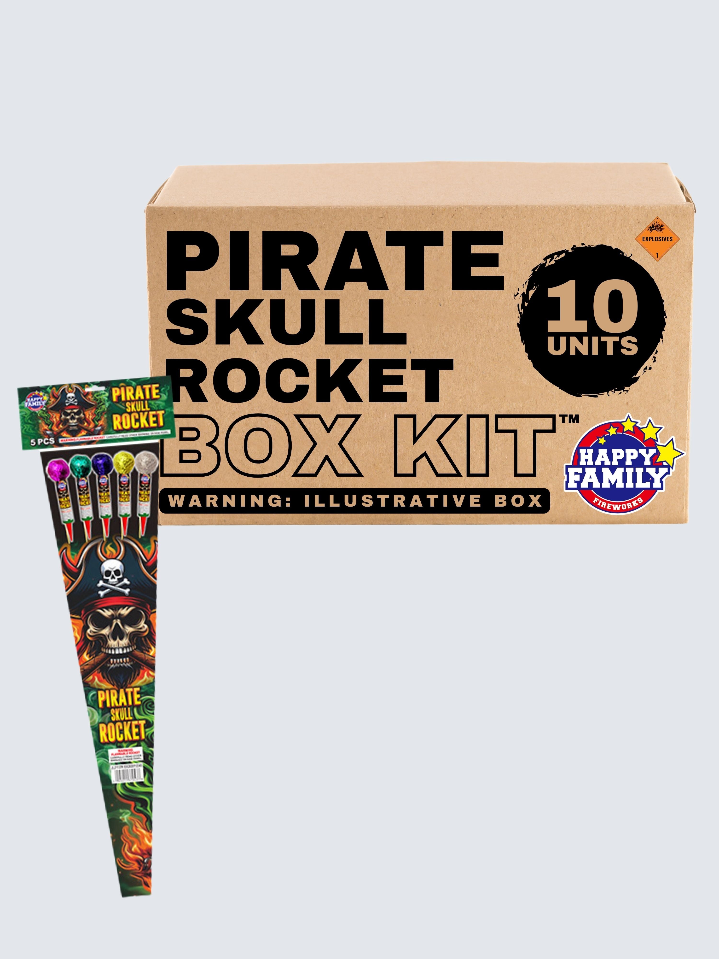 Pirate Skull Rocket | 26.75" Rocket Projectile