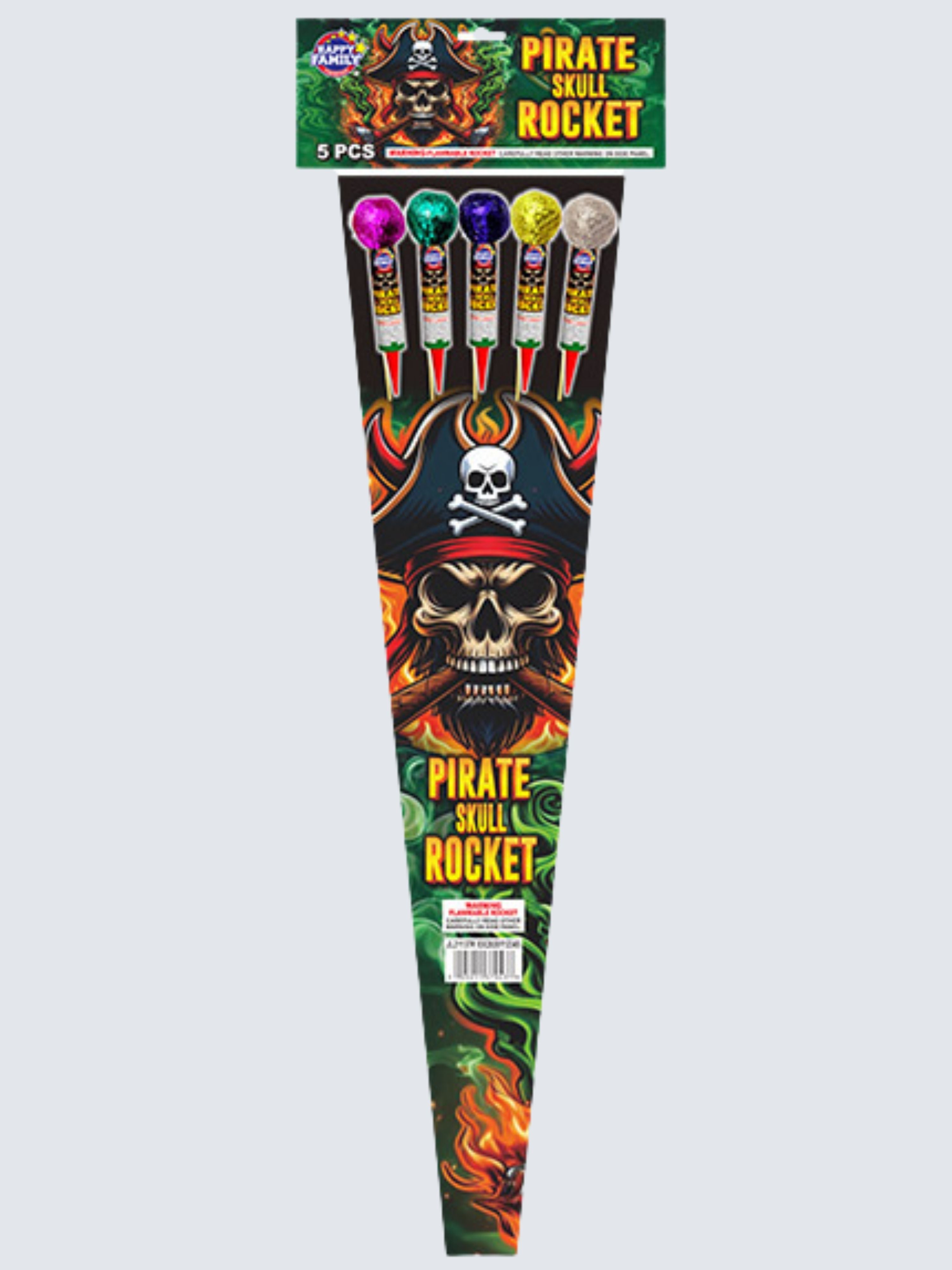 Pirate Skull Rocket | 26.75" Rocket Projectile