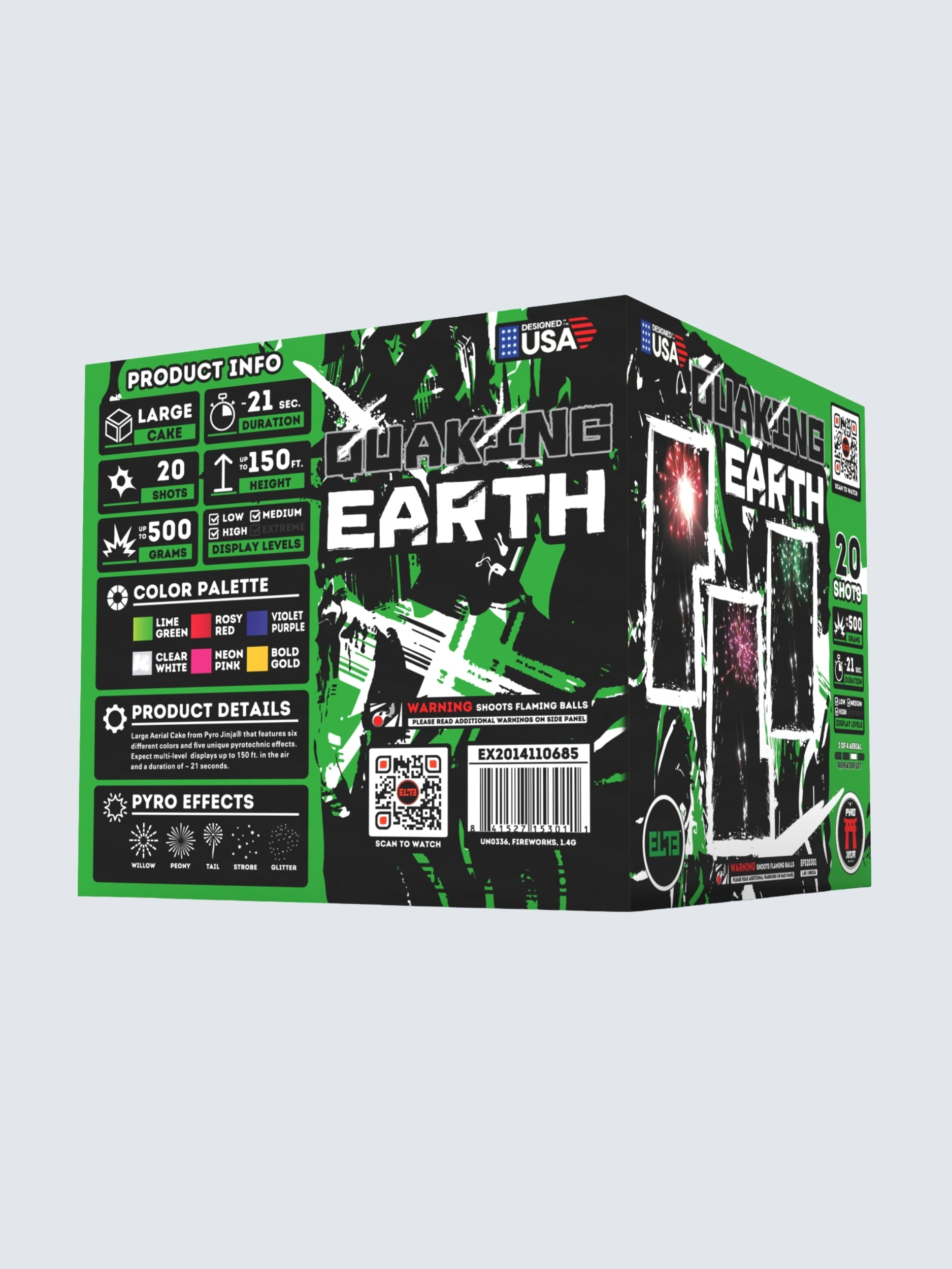 The Elements™ | 71 Shot Aerial Repeater Set at Elite Fireworks