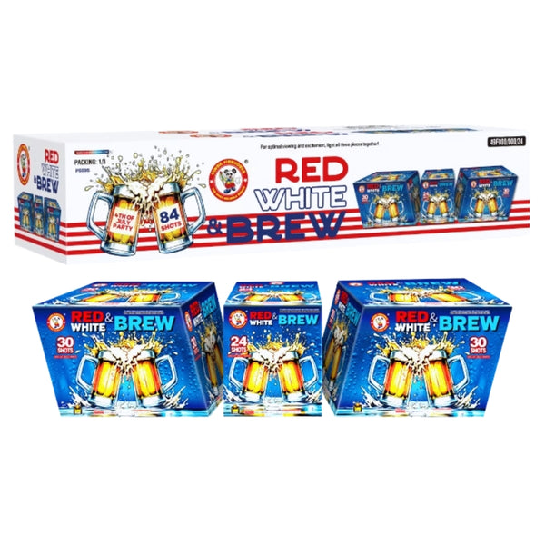 Red White & Brew | 84 Shot Aerial Repeater Set