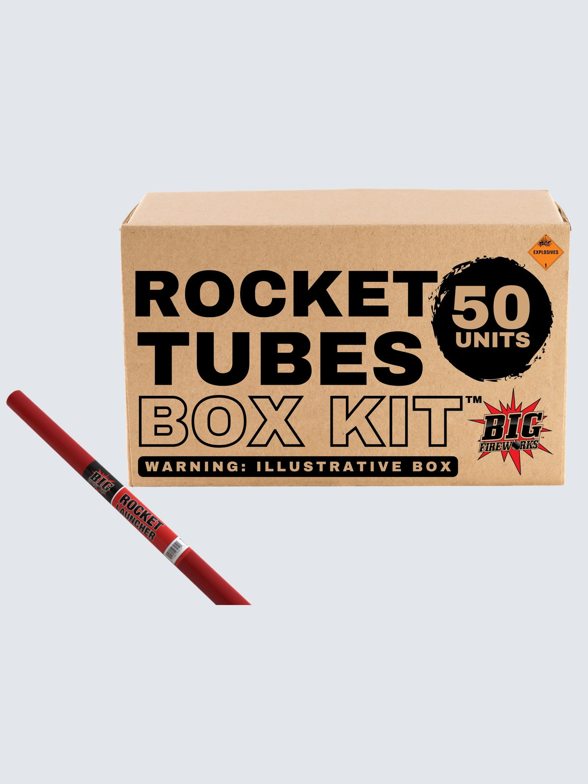 Box kit of Rocket Missile Launch Pro Tubes. Includes 50 units.