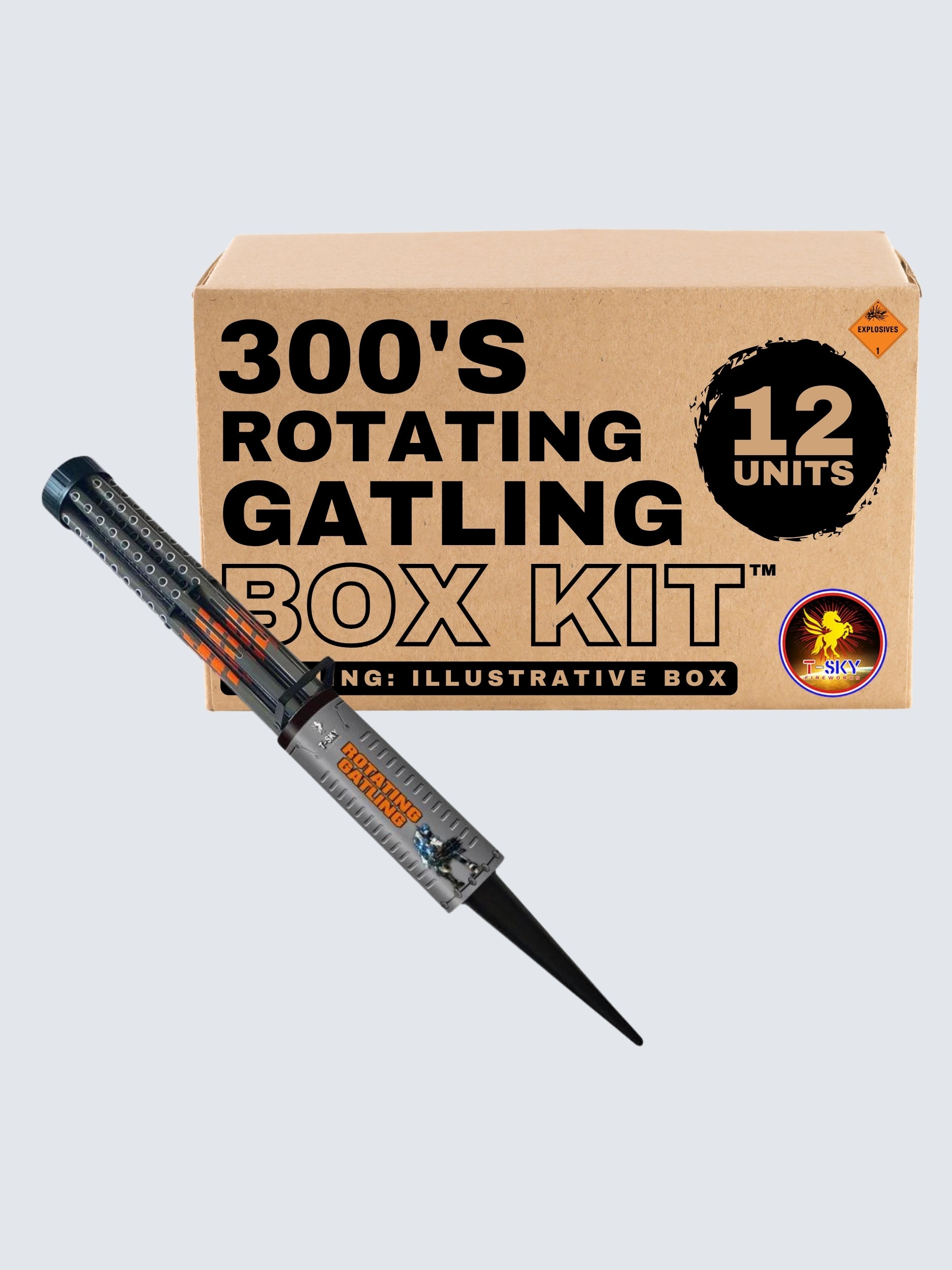 Rotating Gatling | 300 Shot Roman Candle