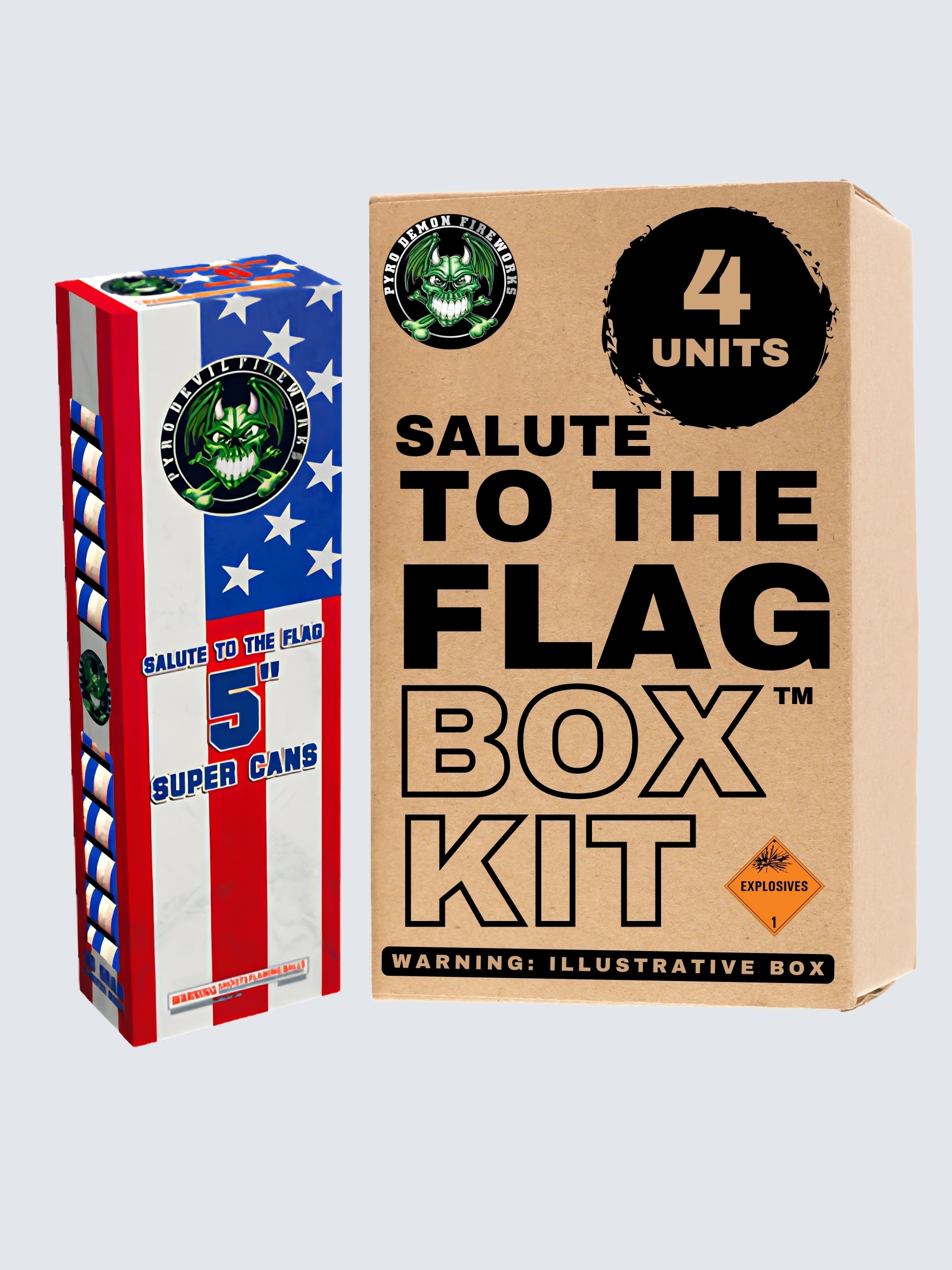 Salute To The Flag 5" Super Cans | 24 Artillery Shell