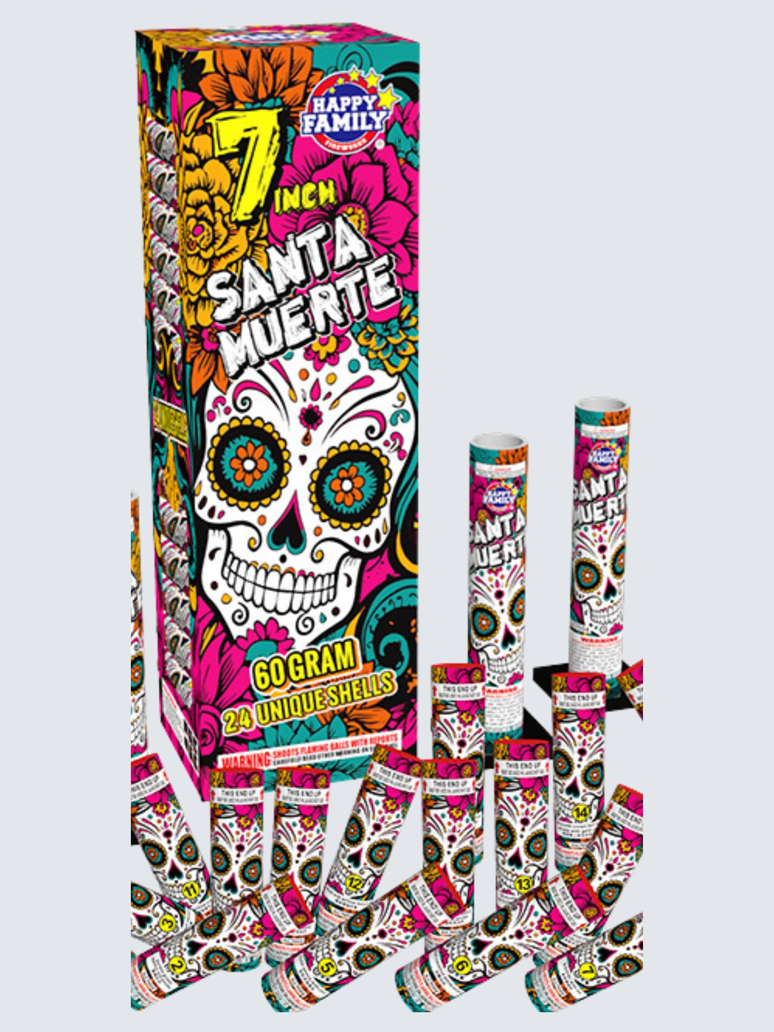 7" Santa Muerte | 24 Artillery Shell