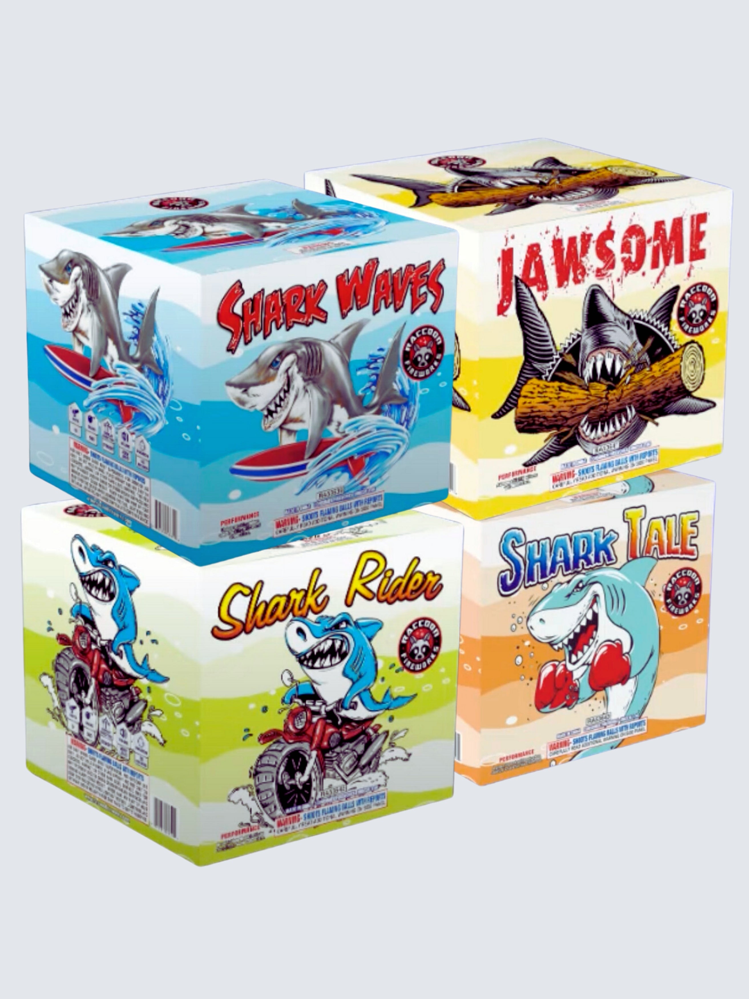 Shark Attack-Assorted Case | 43 Shot Aerial Repeater Box Kit™