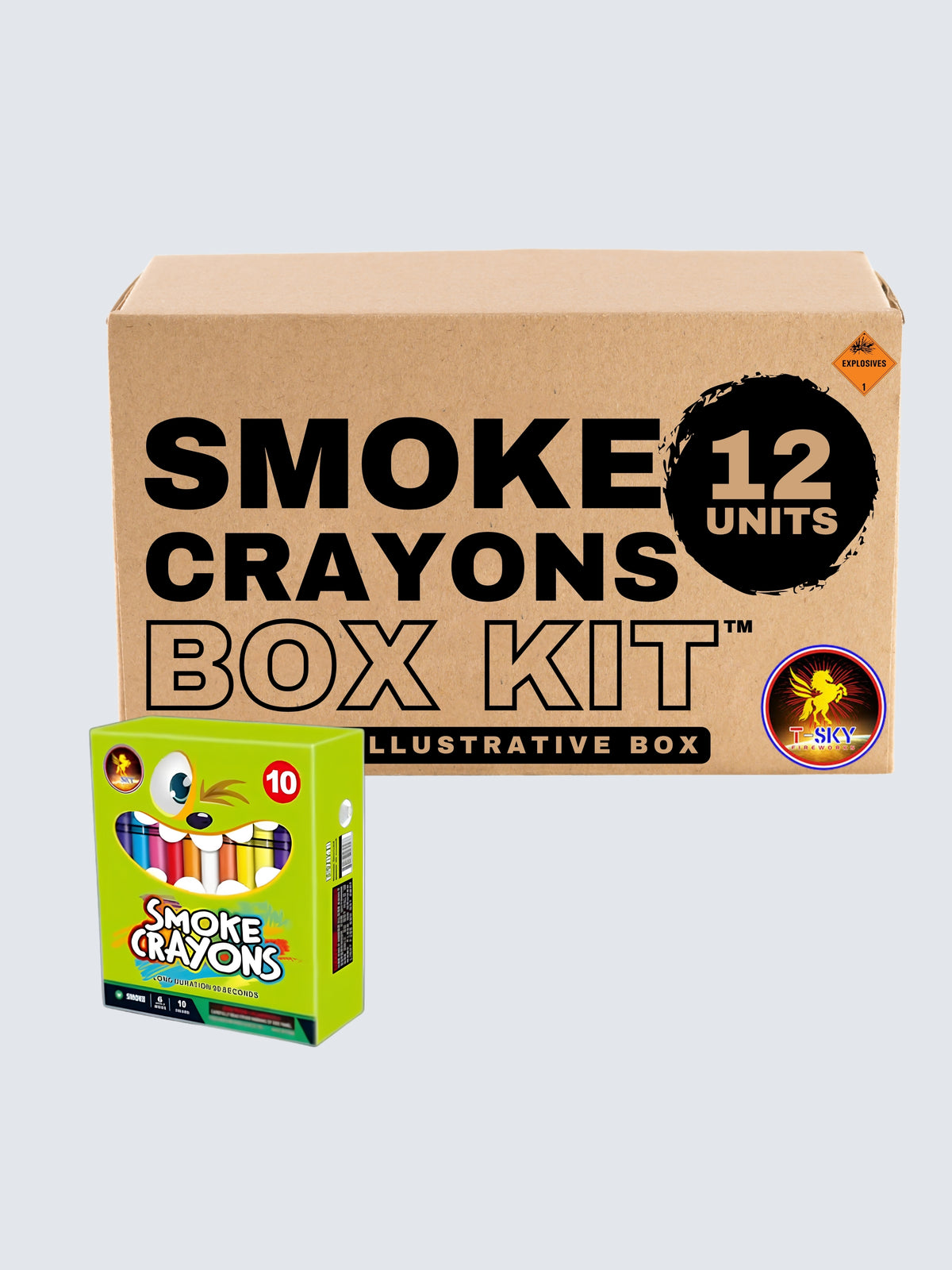 Box kit of Smoke Crayons Daytime smoke gadget assortment. Includes 1 units.