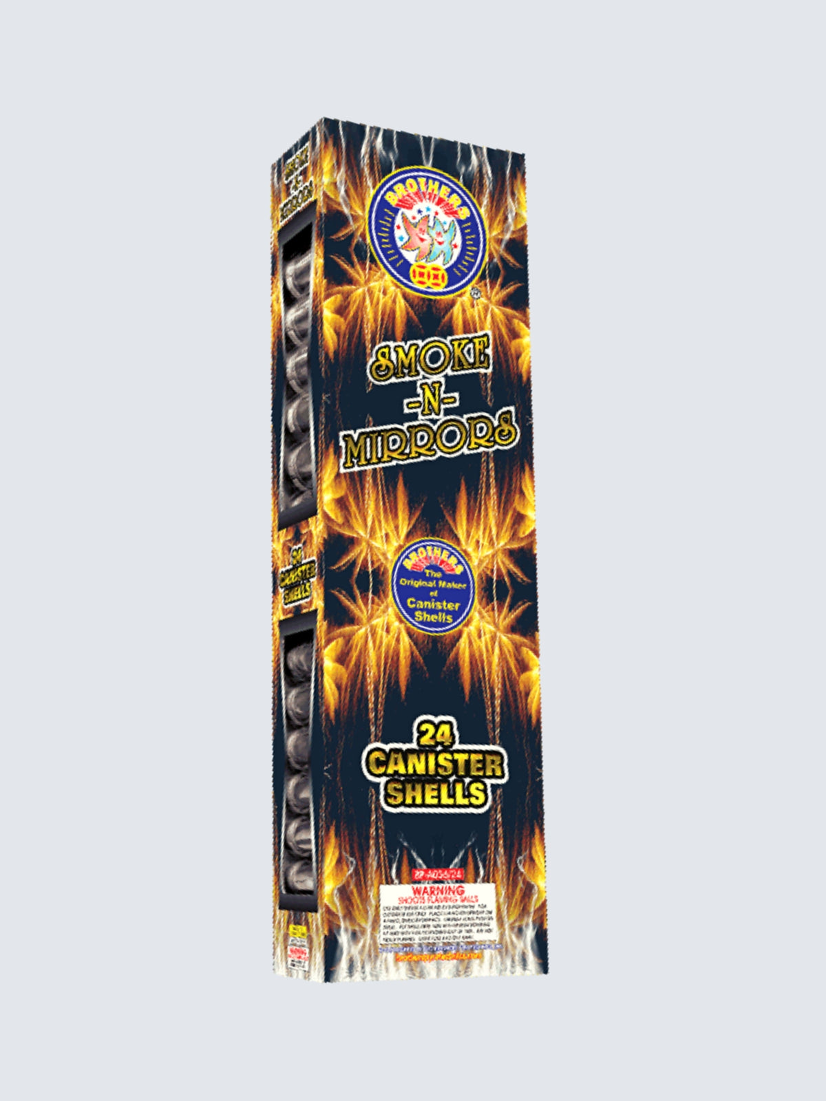 Smoke-N-Mirrors 24 | 24 Break Artillery Shell by Brothers Pyrotechnics -Shop Online for Large Canister Kit™ at Elite Fireworks!