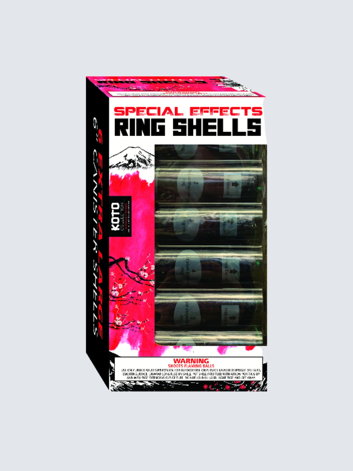 Special Effects Ring Shells | 6 Break Artillery Shell by Fox Fireworks -Shop Online for XX-tra Large Canister Kit™ at Elite Fireworks!