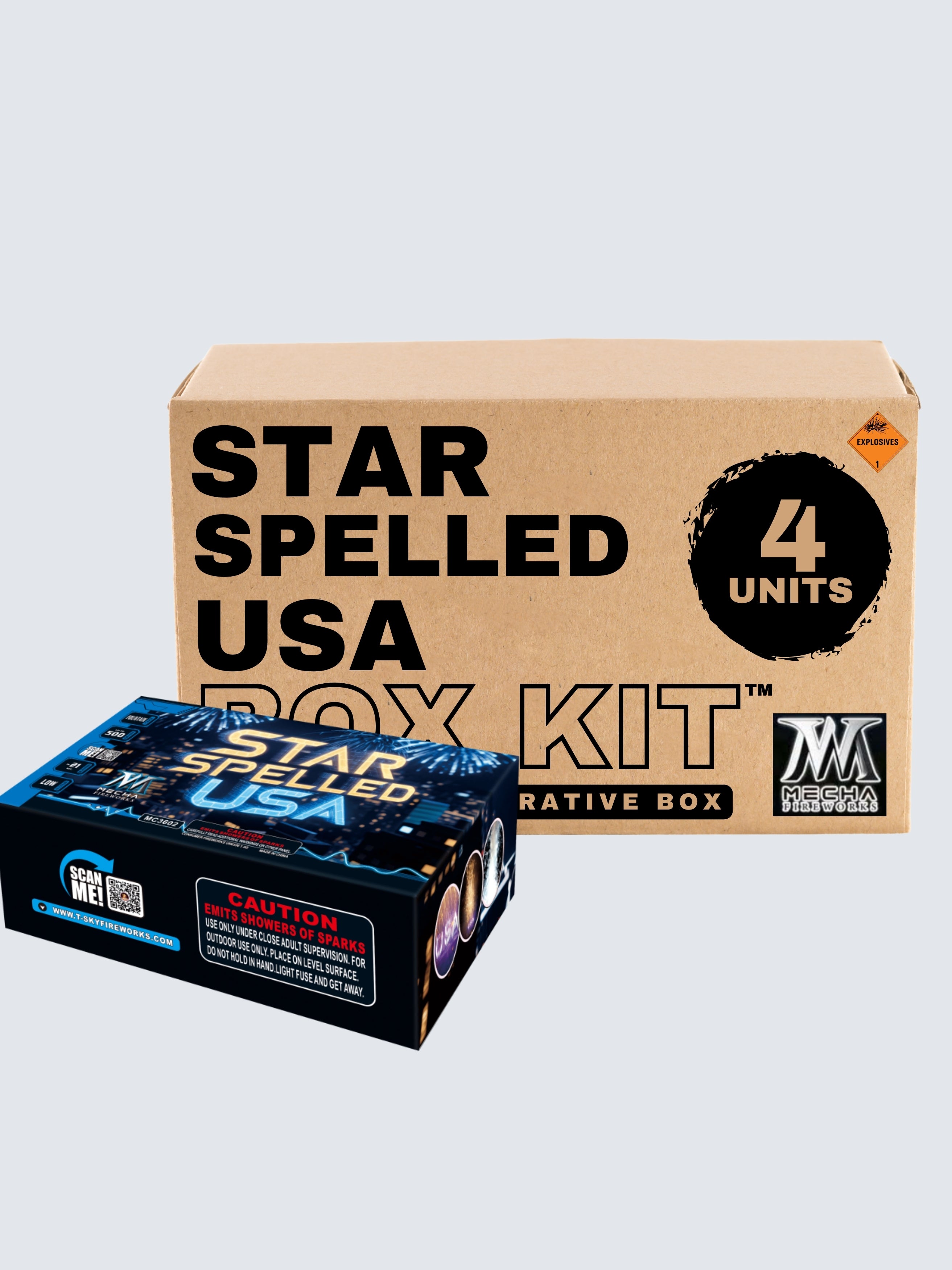 Star Spelled USA | X-tra Large Shower Fountain Spurt™