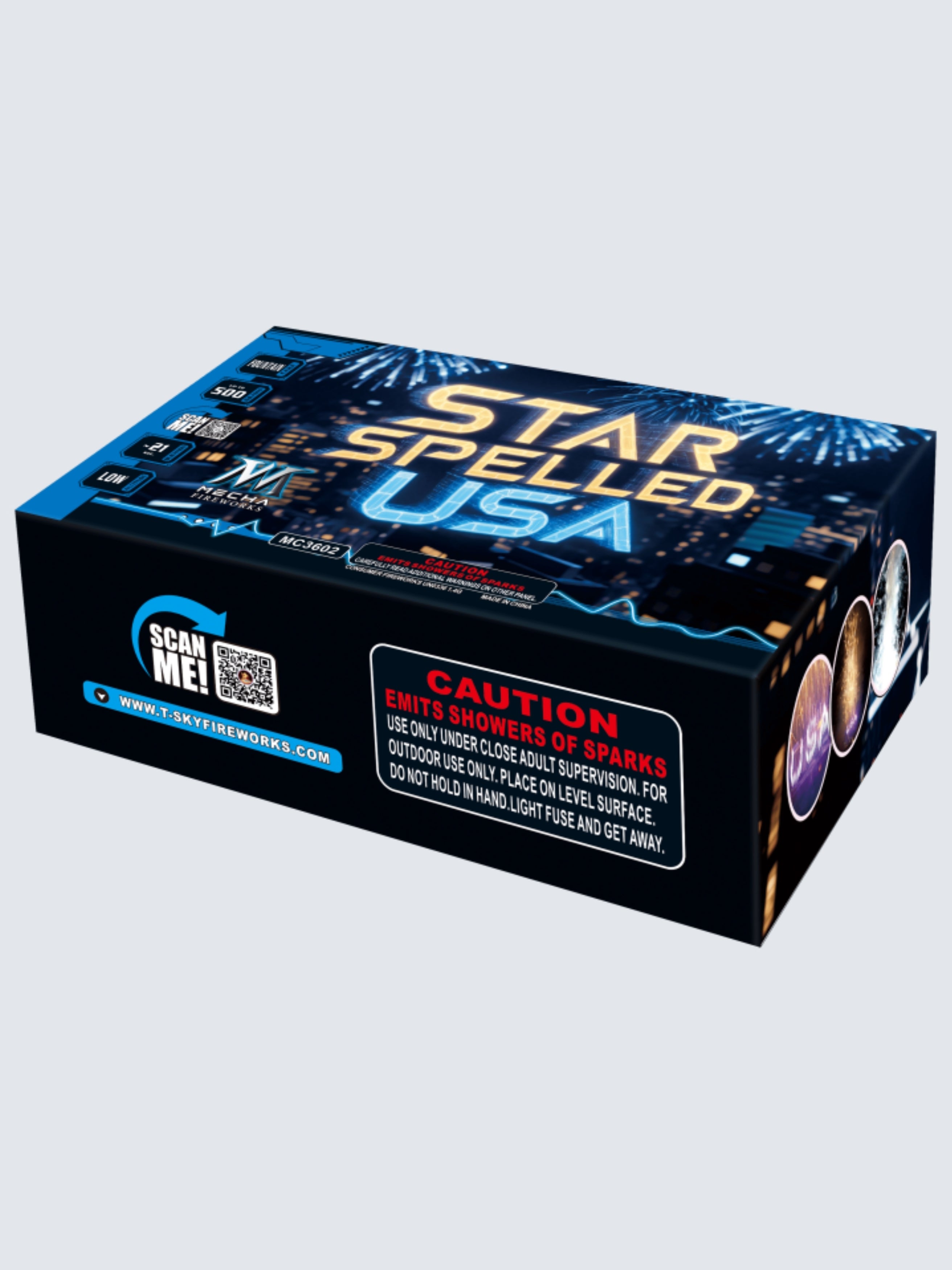 Star Spelled USA | X-tra Large Shower Fountain Spurt™