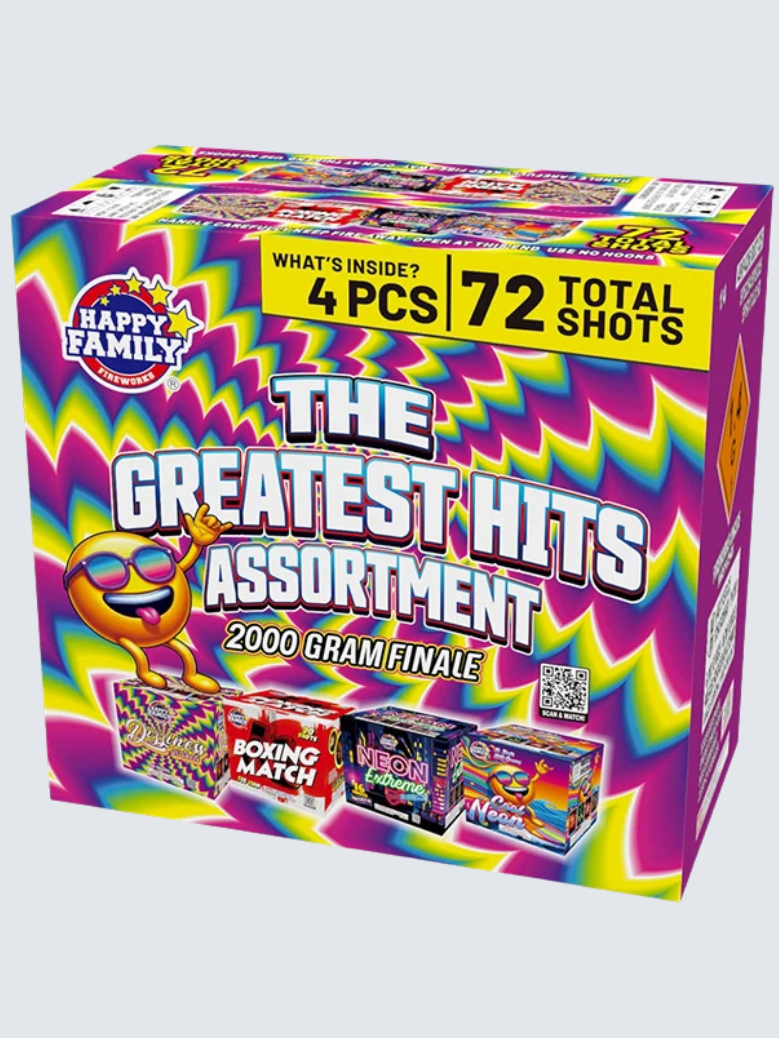 The Greatest Hits Assortment | 72 Shot Aerial Repeater Box Kit™