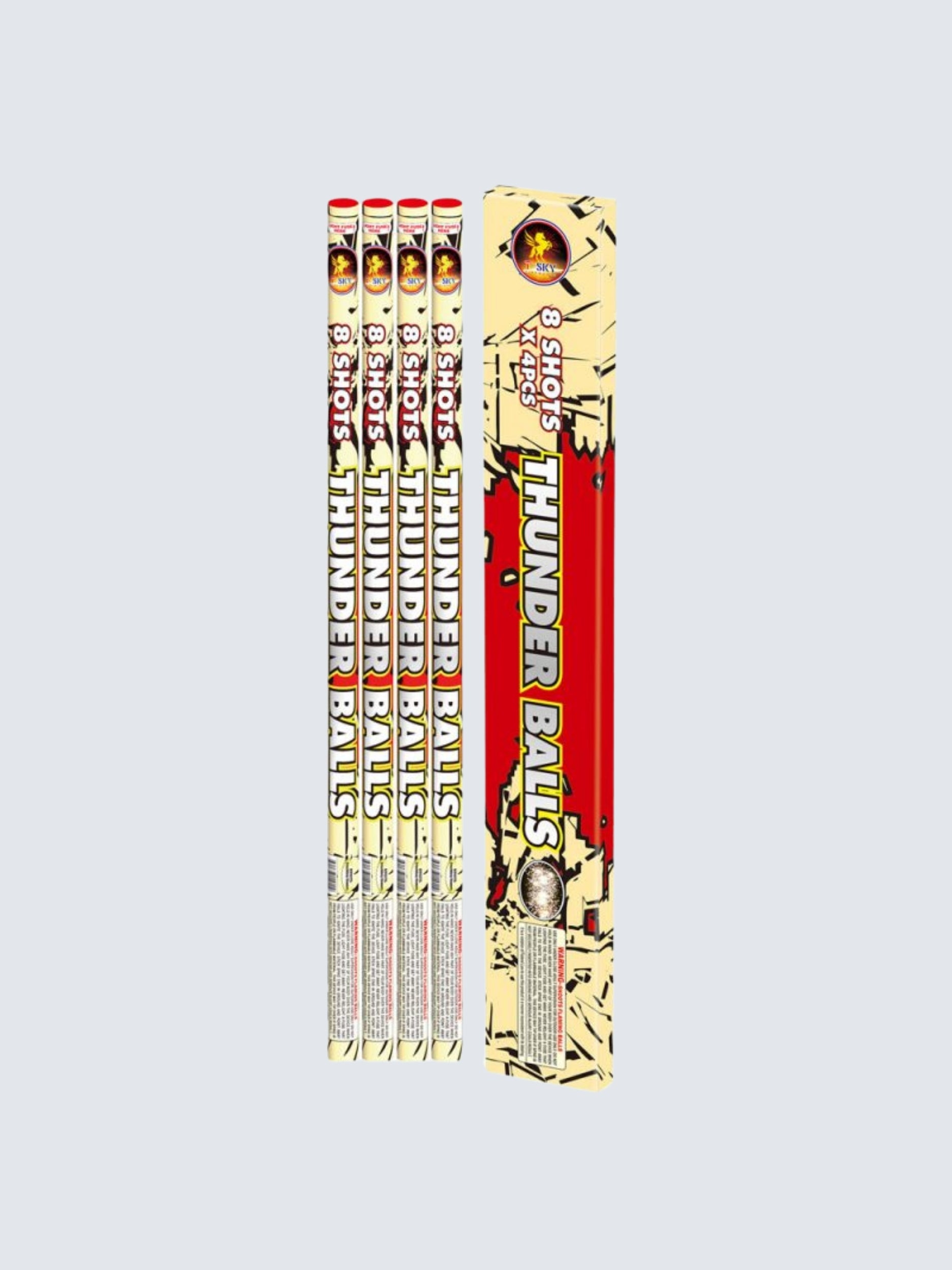 Thunder Balls | 8 Shot Barrage Candle at Elite Fireworks – ELITE