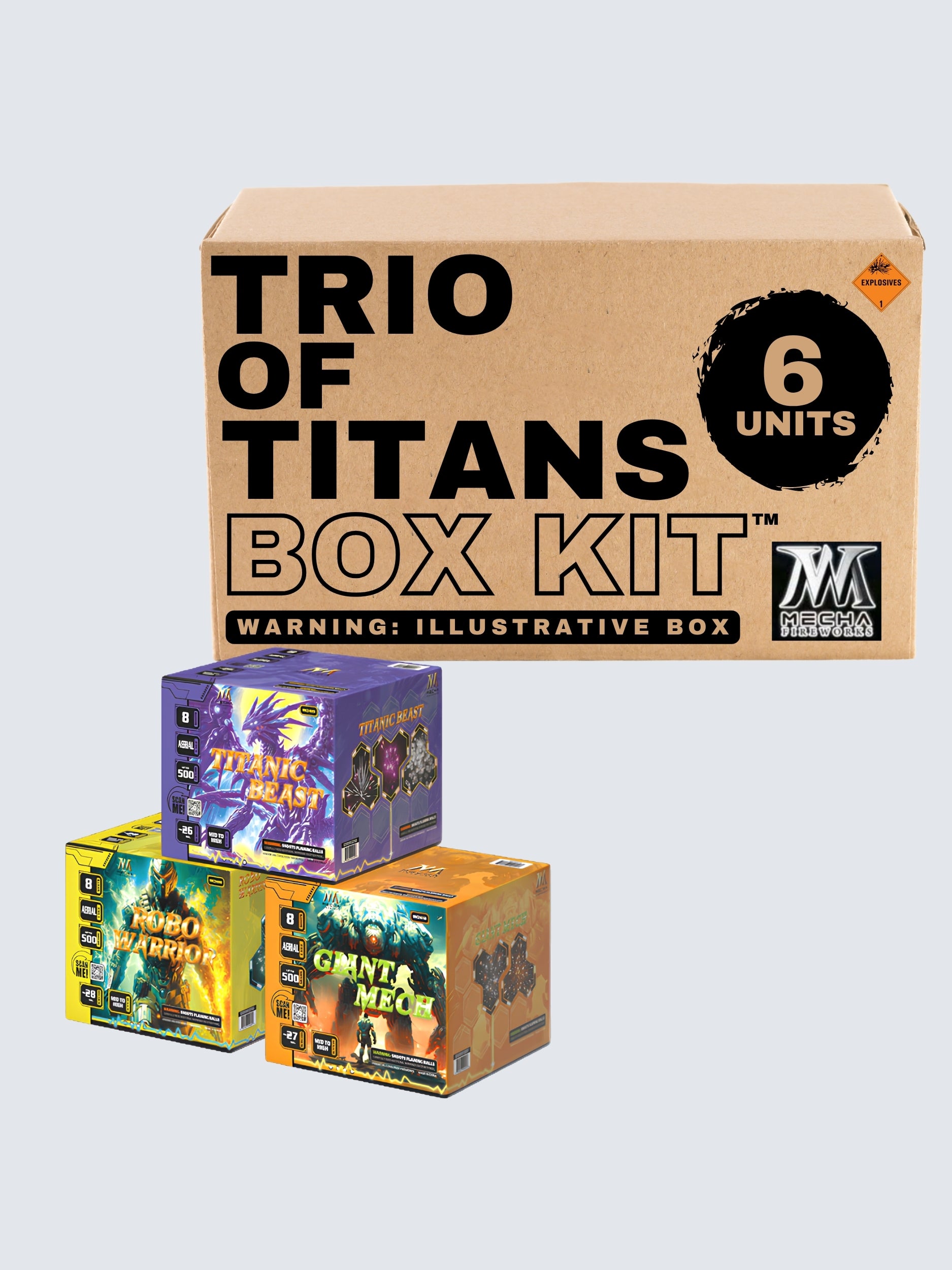 Trio of Titans | 48 Shot Aerial Repeater Box Kit™