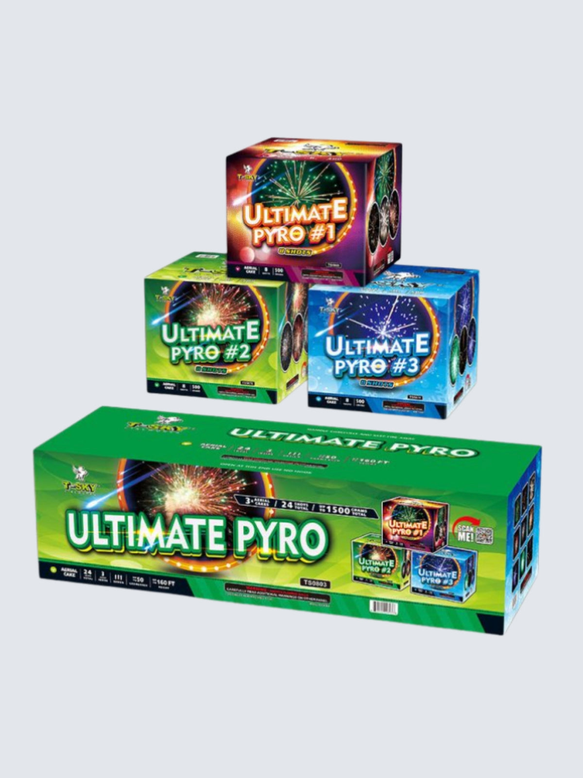 Ultimate Pyro | 24 Shot Aerial Repeater Box Kit™