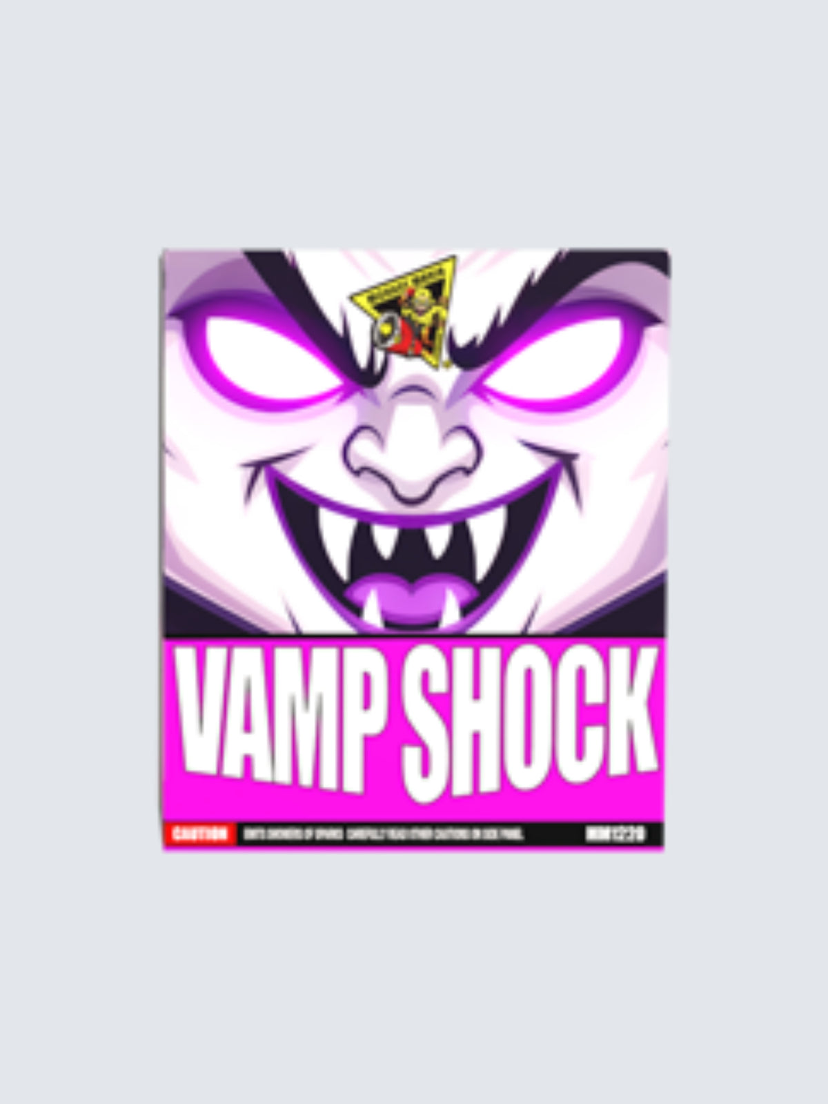 A unit of Vamp Shock from the Evil Ensemble fountain pack. The art is a purple evil smiling Vampire face.