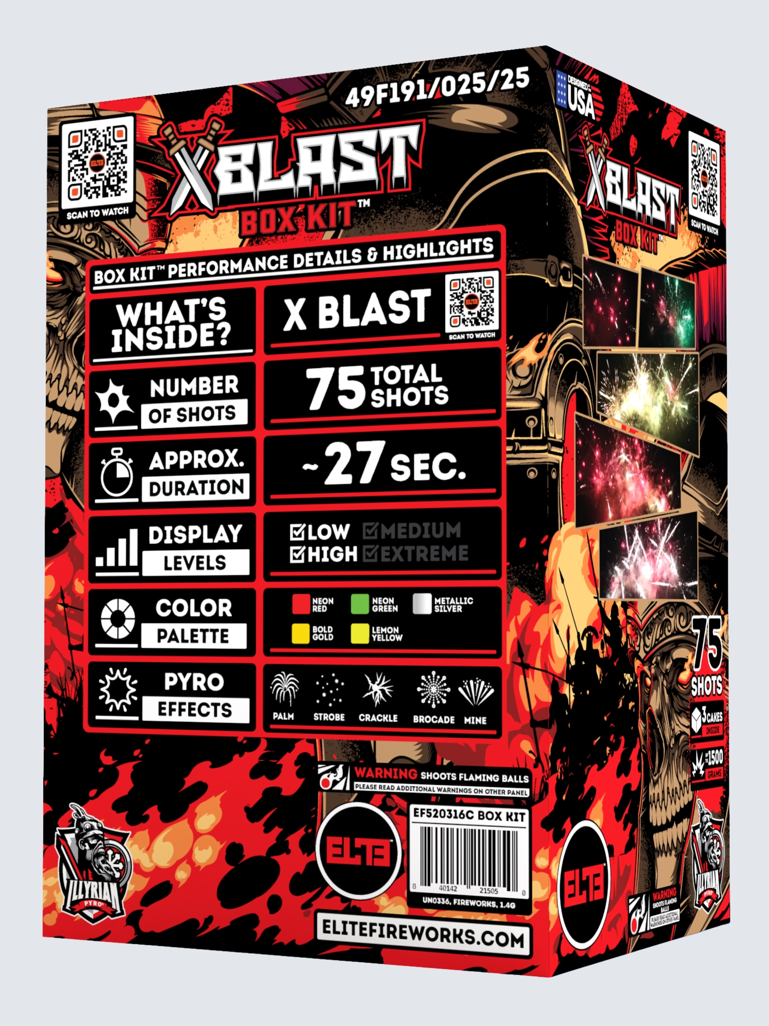 X Blast™ | 25 Shot Aerial Repeater
