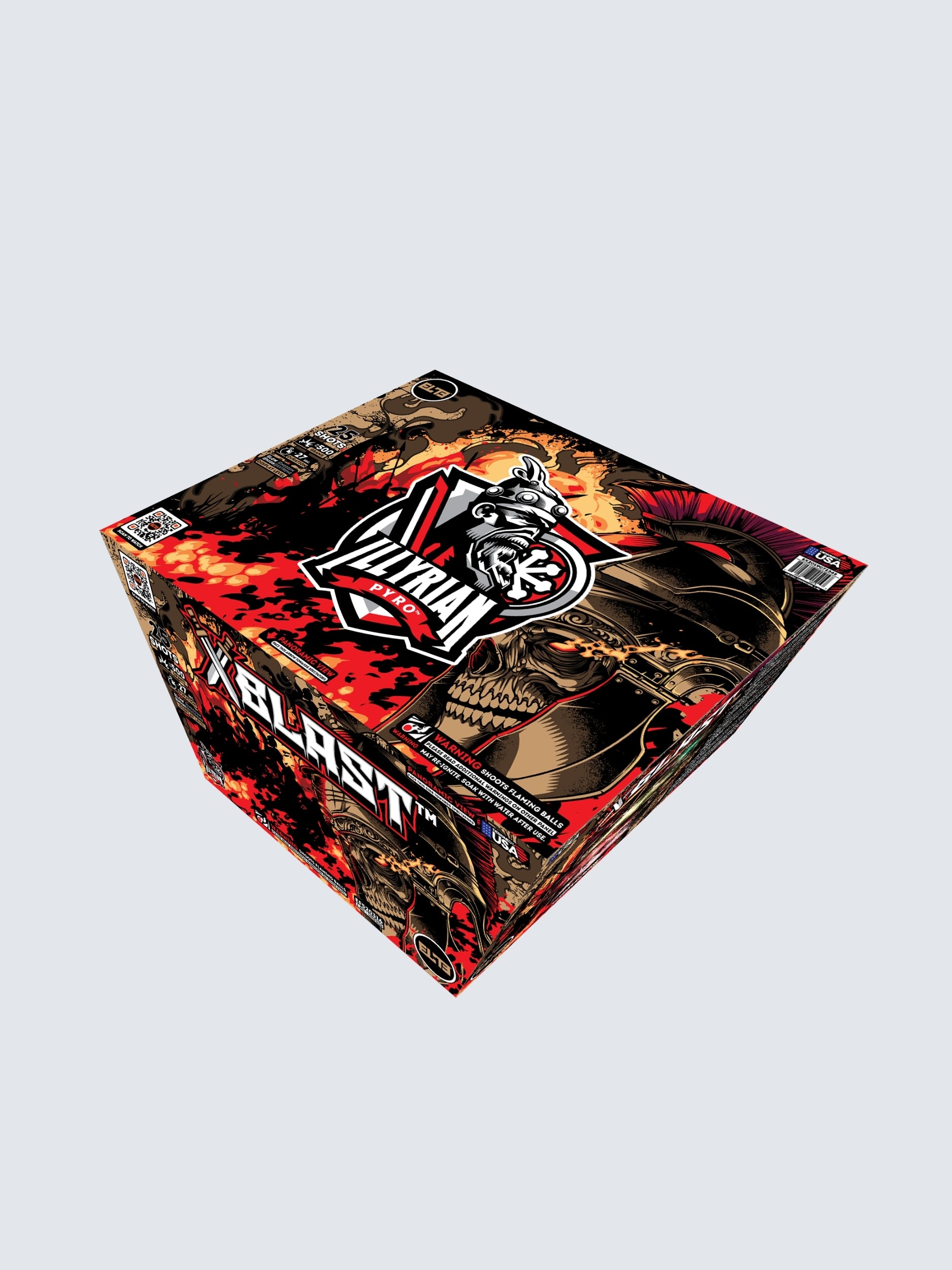 X Blast™ | 25 Shot Aerial Repeater at Elite Fireworks – ELITE