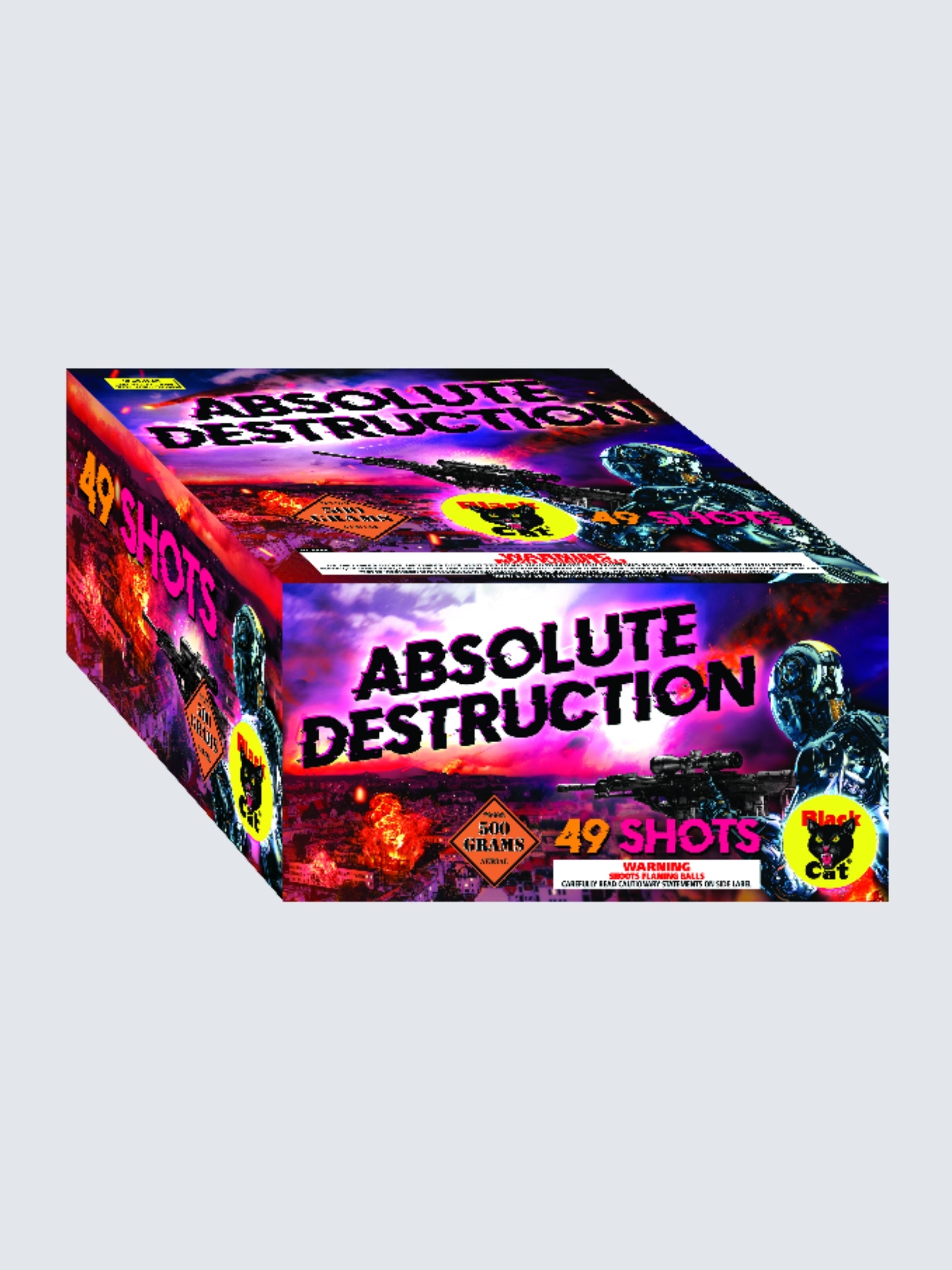 Absolute Destruction | 49 Shot Aerial Repeater by Black Cat Fireworks -Shop Online for X-tra Large Cake™ at Elite Fireworks!