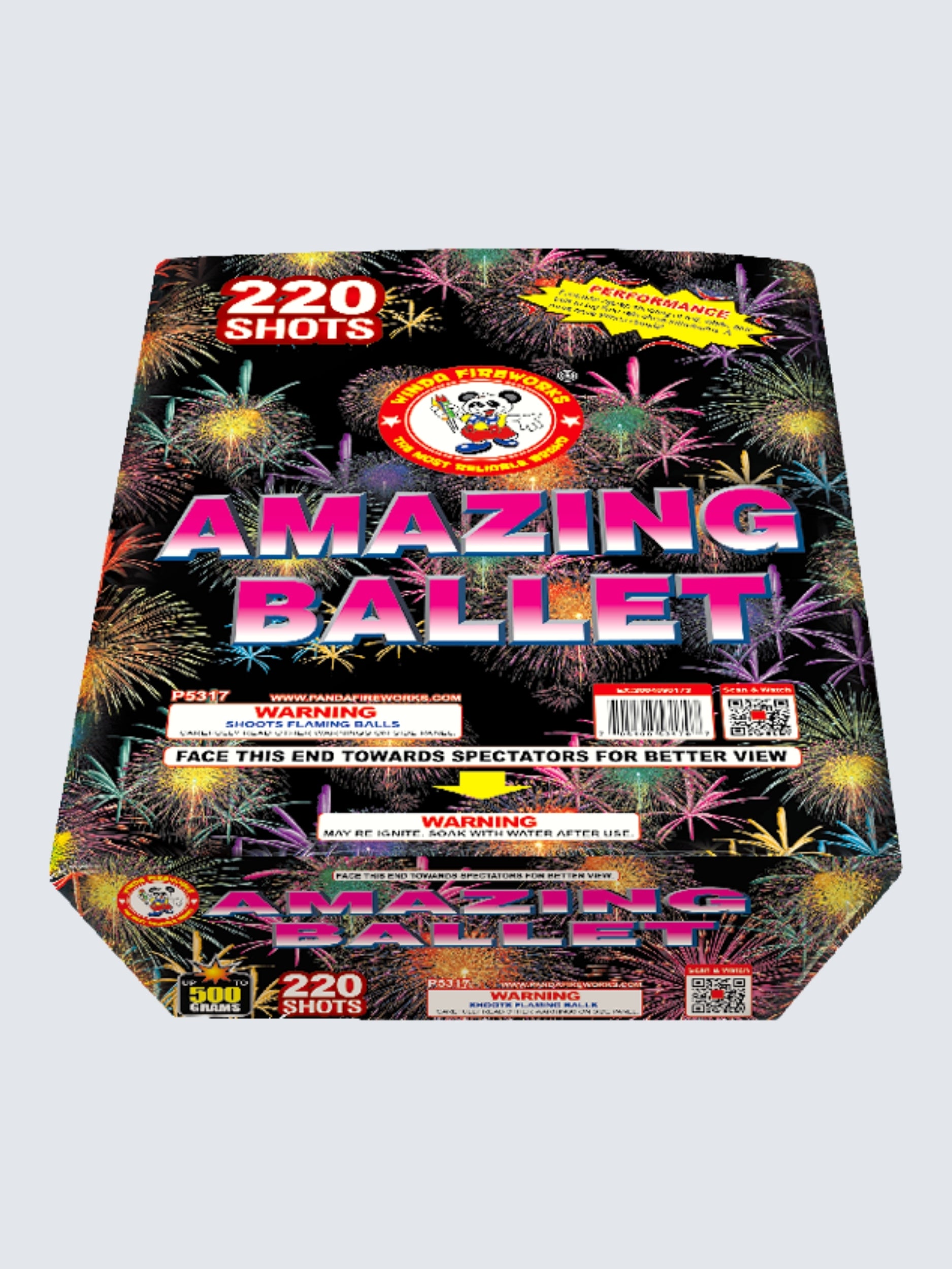 Amazing Ballet | 220 Shot Aerial Repeater by Winda Fireworks -Shop Online for Zipper Cake at Elite Fireworks!