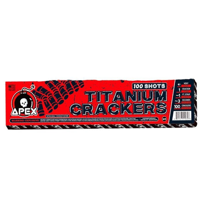 Apex Titanium Crackers™ | 100 Shot Noisemaker at Elite Fireworks