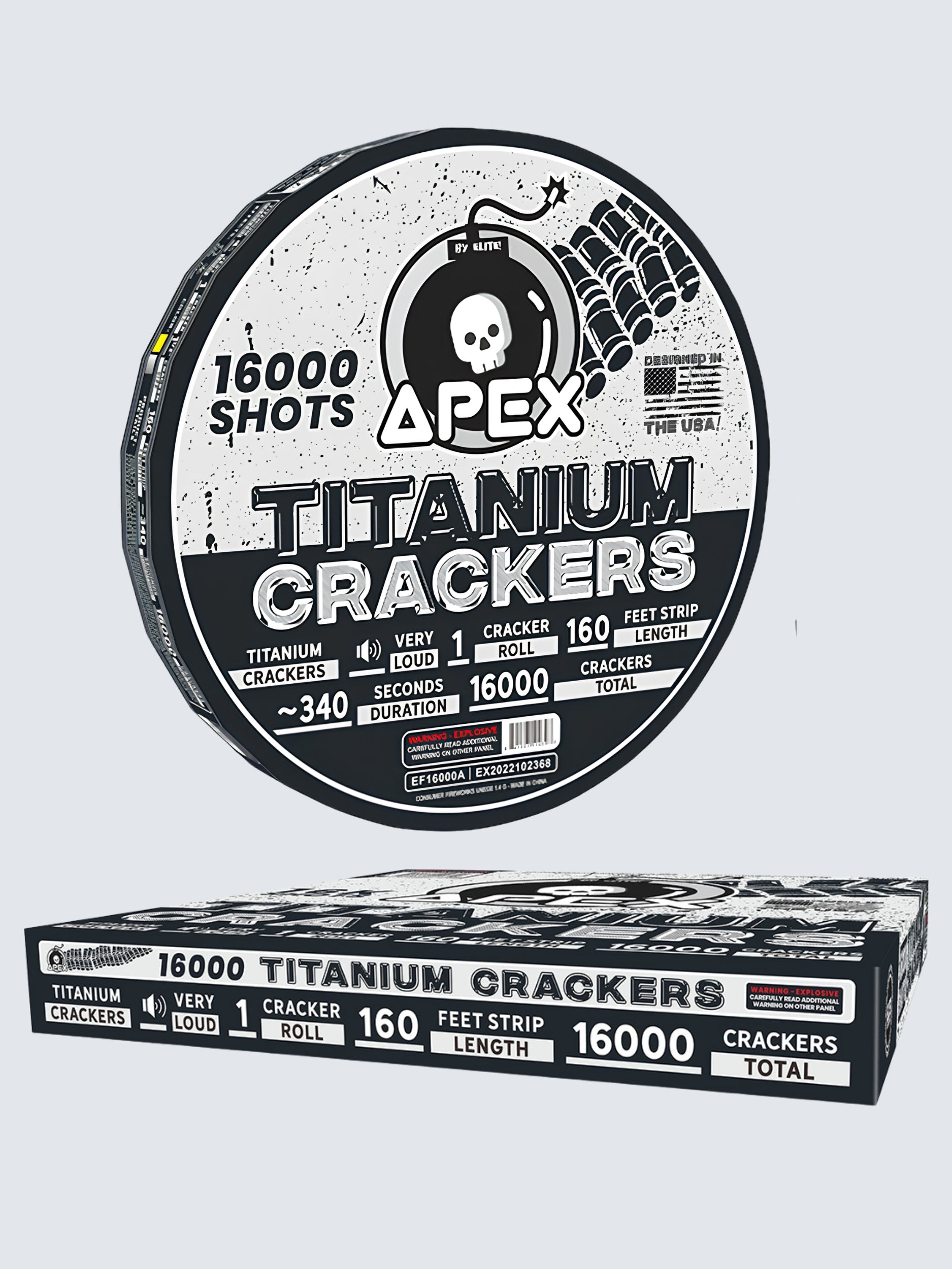 Apex Titanium Crackers™ | 16000 Shot Noisemaker by Apex by Elite!™ -Shop Online for XX-tra Large Titanium Cracker™ at Elite Fireworks!