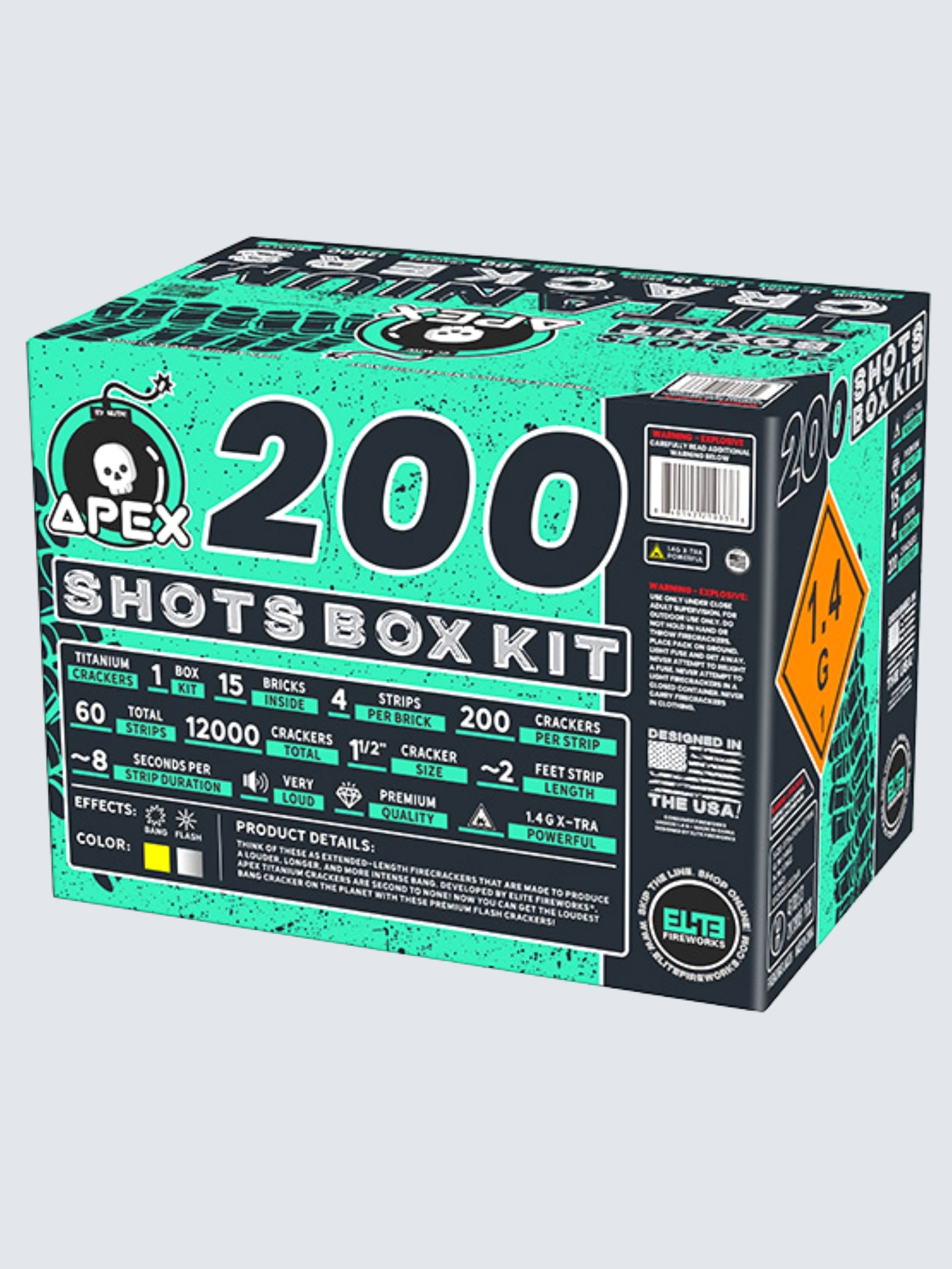 Apex Titanium Crackers™ | 200 Shot Noisemaker by Apex by Elite!™ -Shop Online for Standard Titanium Cracker at Elite Fireworks!