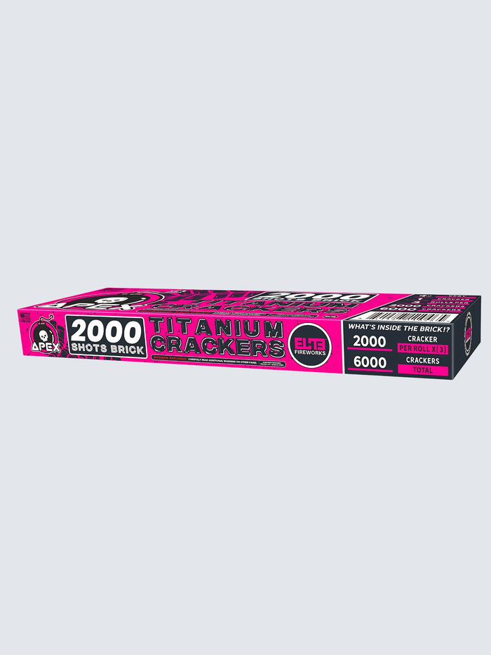 Apex Titanium Crackers™ | 2000 Shot Noisemaker at Elite Fireworks