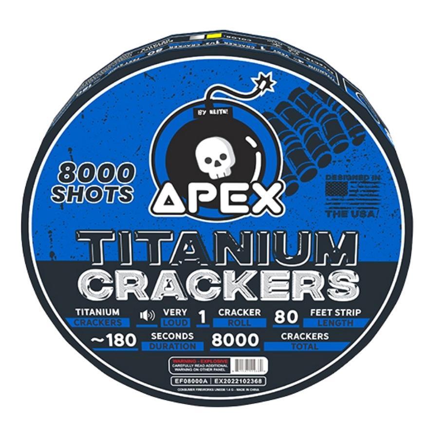 Apex Titanium Crackers™ | 8000 Shot Noisemaker by Apex by Elite!™ -Shop Online for X-tra Large Titanium Cracker™ at Elite Fireworks!