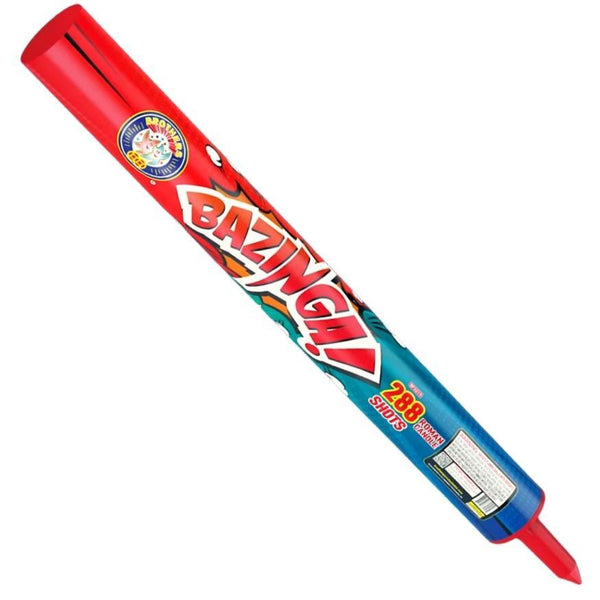 Bazinga! | 288 Shot Barrage Candle by Brothers Pyrotechnics -Shop Online for X-tra Large Candle™ at Elite Fireworks!