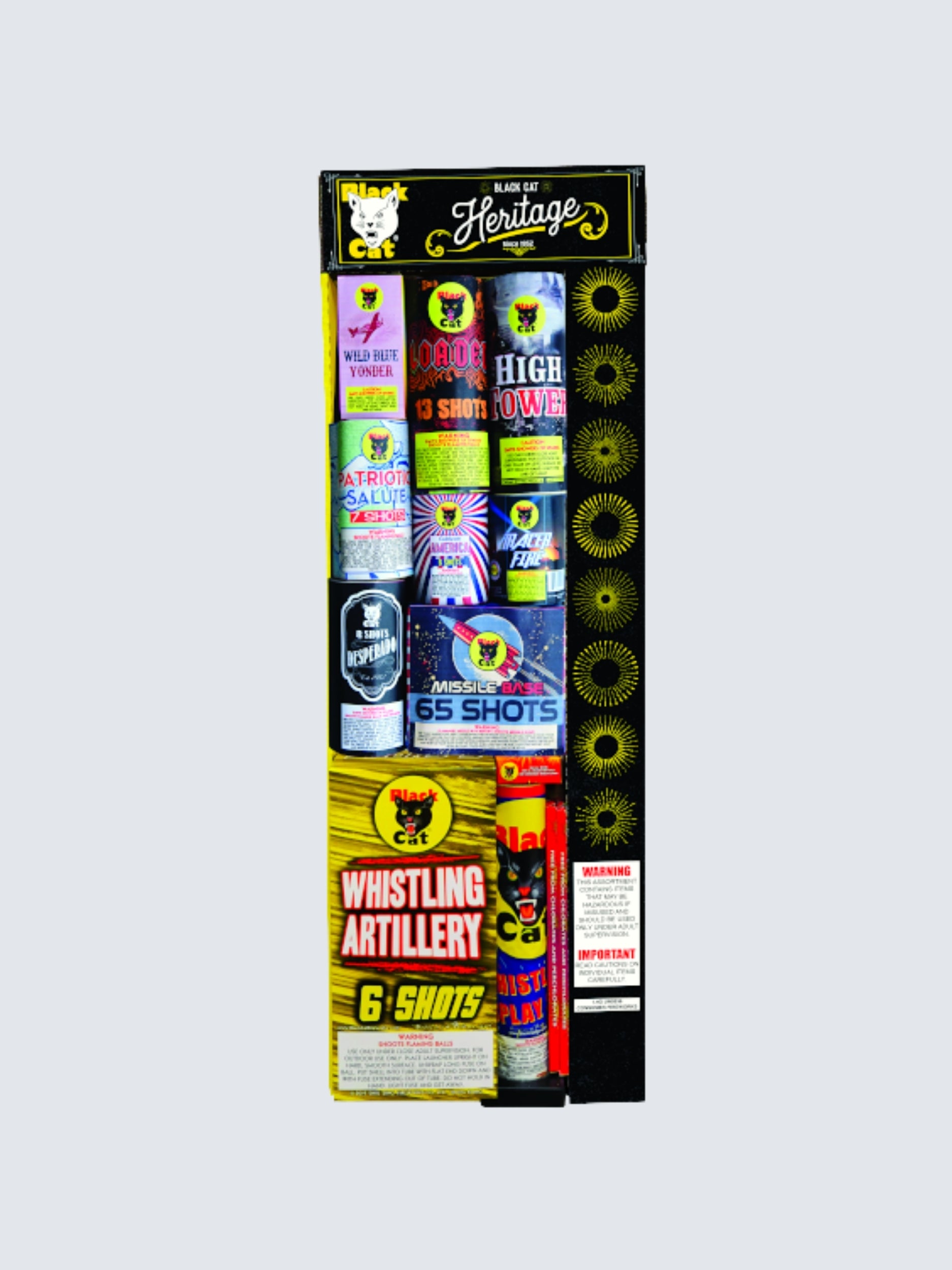 BC Heritage #4 | Aerial & Ground Mix Variety Assortment by Black Cat Fireworks -Shop Online for Large Select Kit™ at Elite Fireworks!