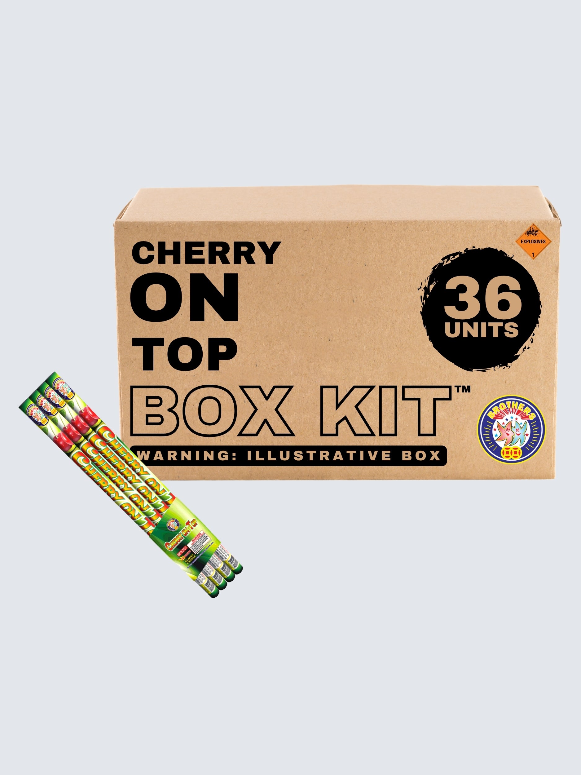 Cherry On Top | 10 Shot Barrage Candle by Brothers Pyrotechnics -Shop Online for Standard Candle at Elite Fireworks!