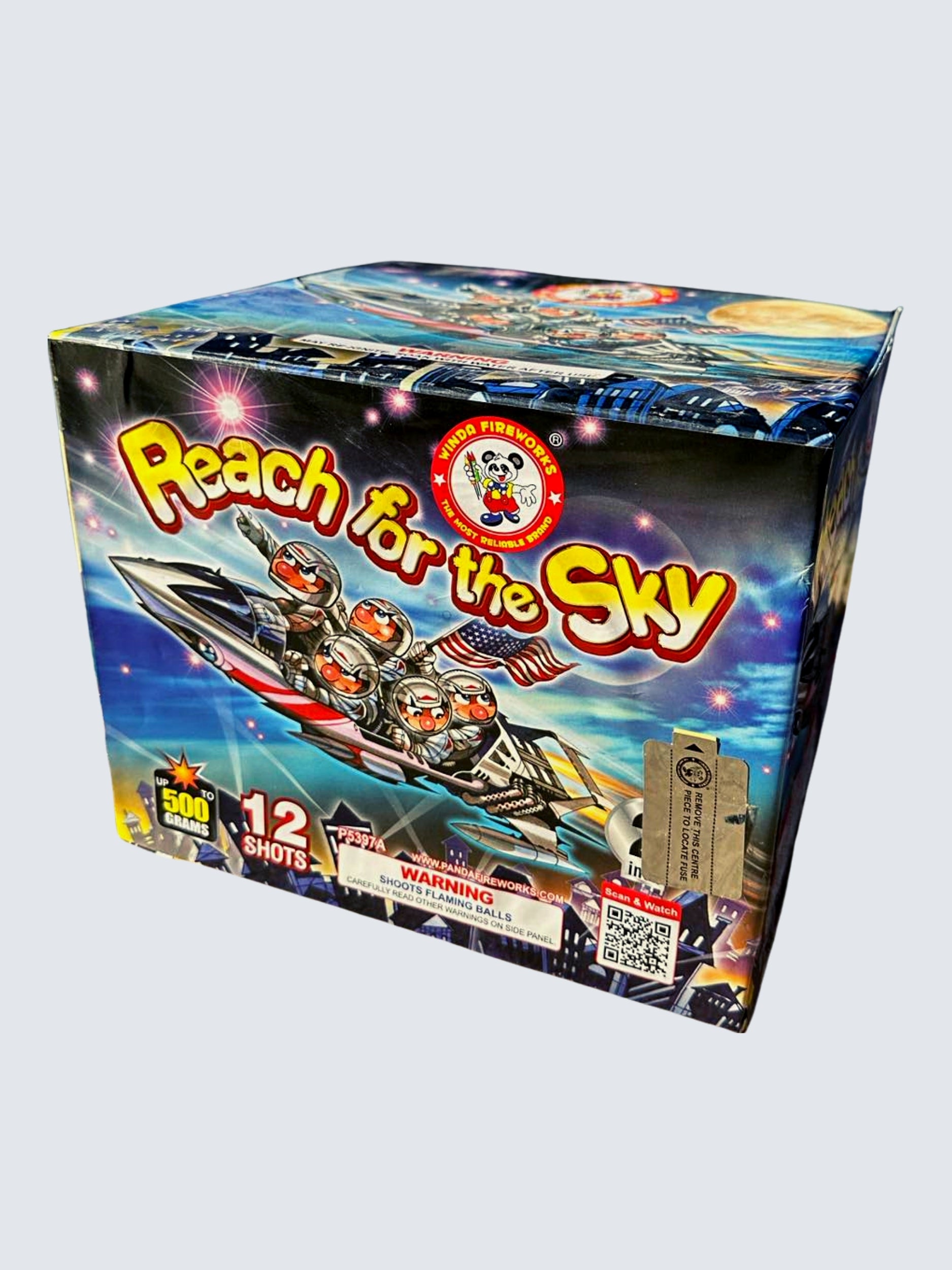 Container Load Blue | 48 Shot Box Kit™ - Super Kung Fu - Super Stunt - Reach For The Sky - War Stopper by Winda Fireworks -Shop Online for NOAB Cake at Elite Fireworks!