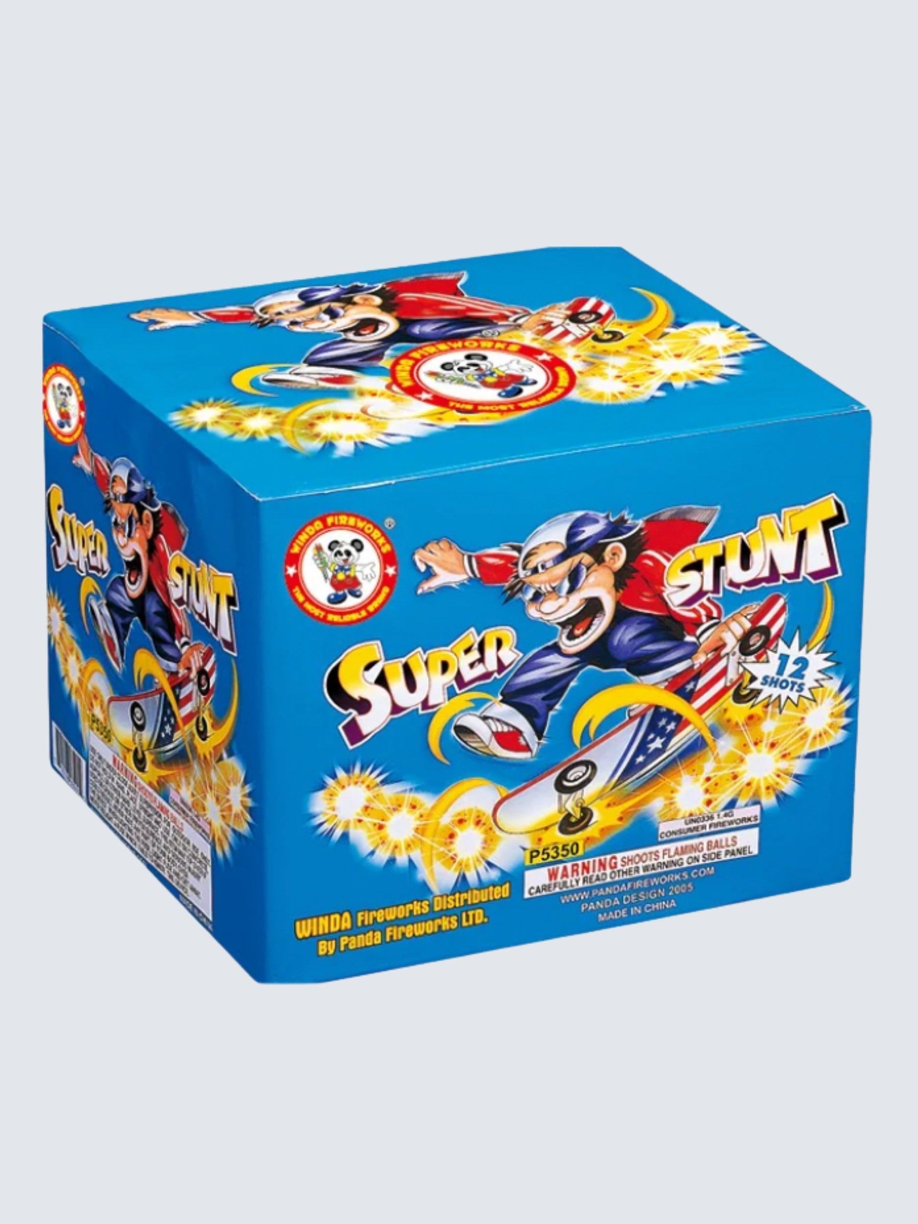Container Load Blue | 48 Shot Box Kit™ - Super Kung Fu - Super Stunt - Reach For The Sky - War Stopper by Winda Fireworks -Shop Online for NOAB Cake at Elite Fireworks!