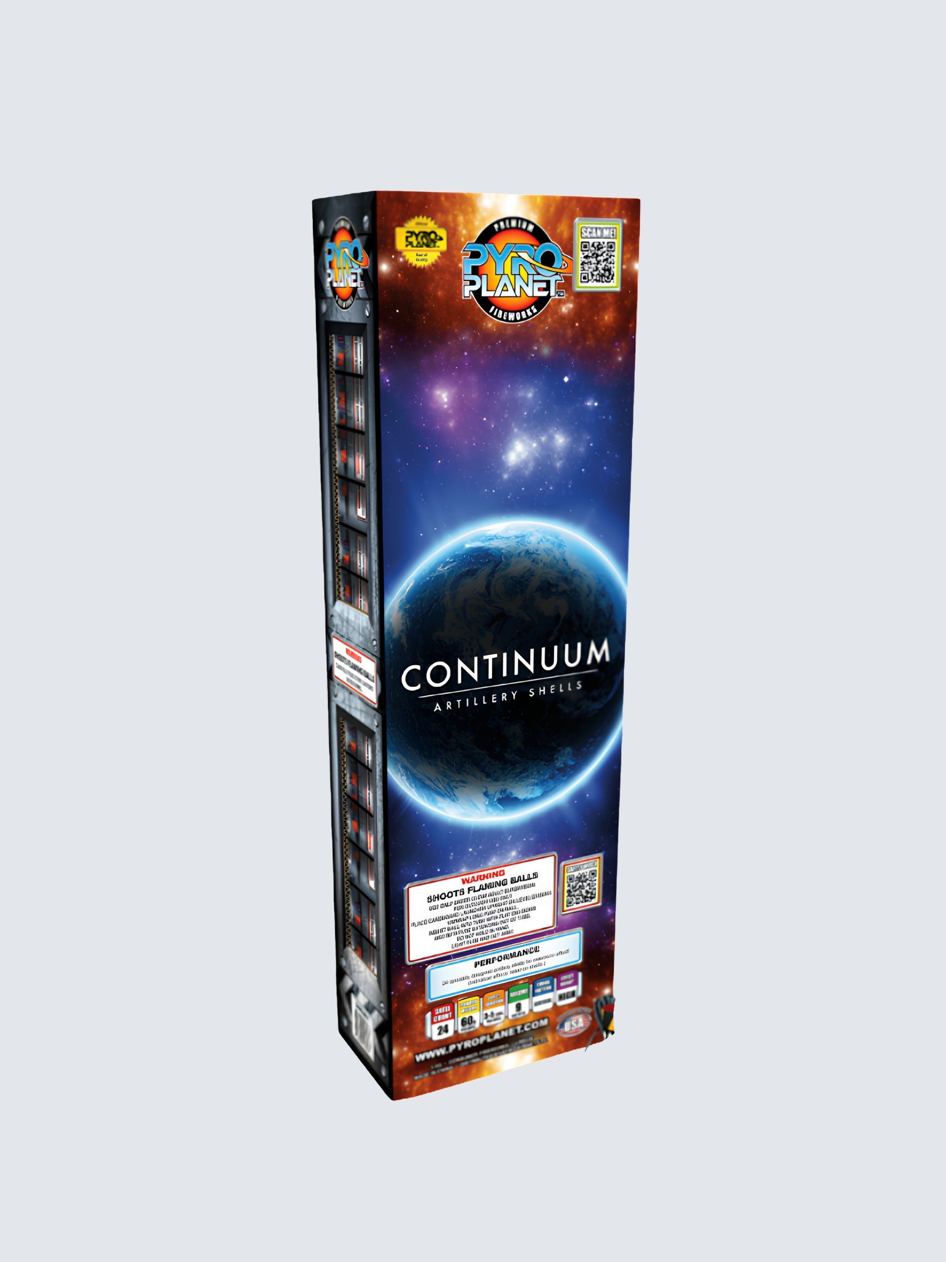 Continuum Shells | 24 Break Artillery Shell by Pyro Planet -Shop Online for Large Canister Kit™ at Elite Fireworks!