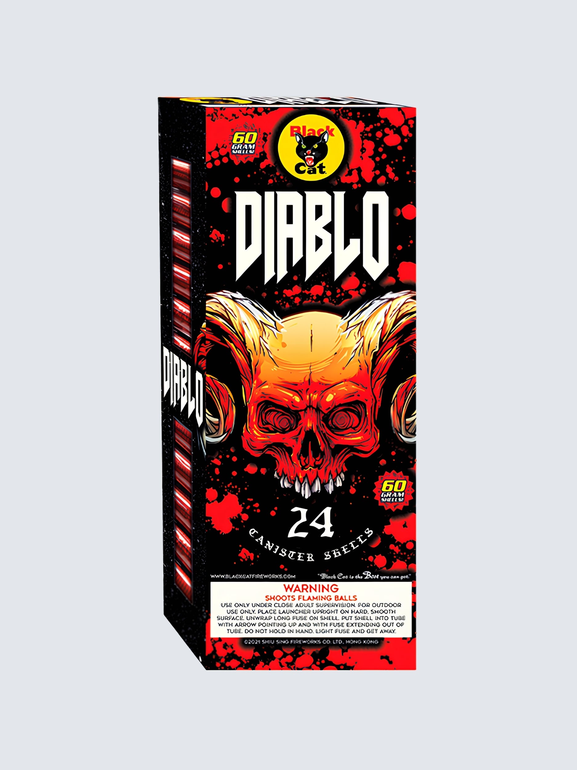 Diablo 24 | 24 Break Artillery Shell by Black Cat Fireworks -Shop Online for Large Canister Kit™ at Elite Fireworks!
