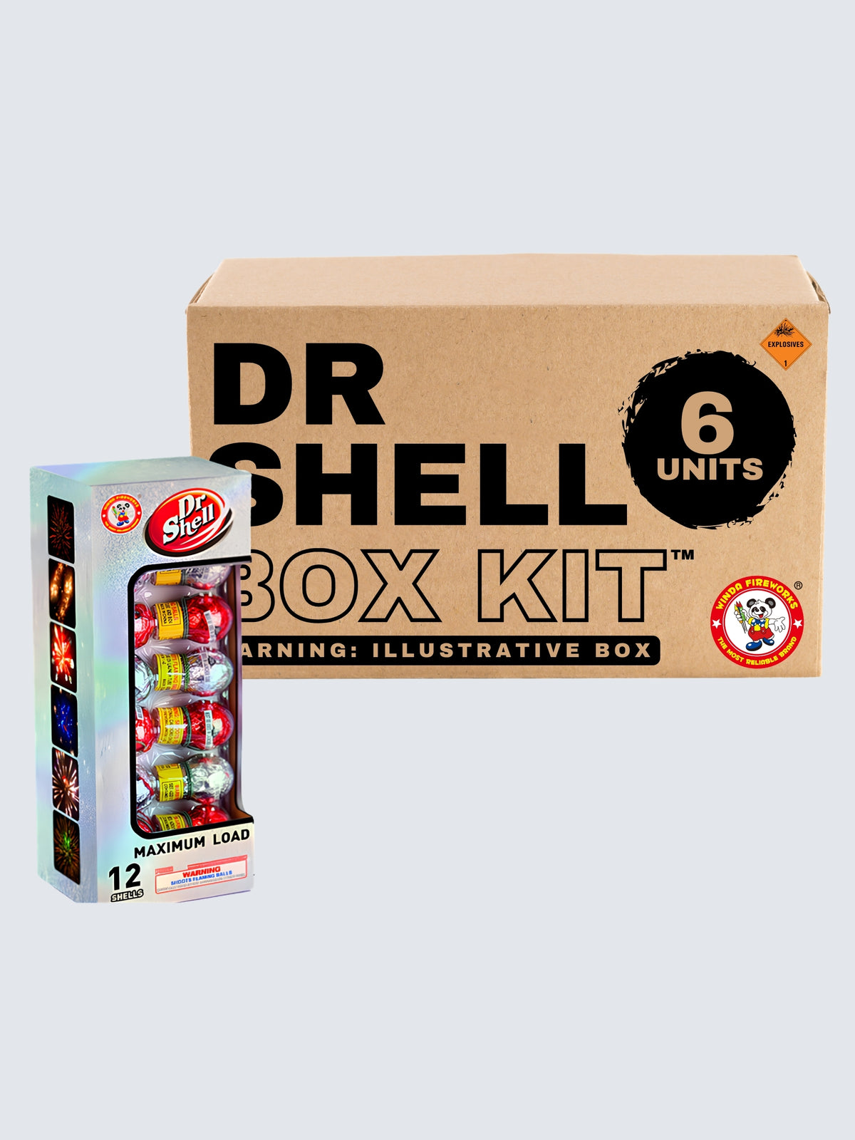Dr Shell | 12 Break Artillery Shell by Winda Fireworks -Shop Online for Large Ball Kit™ at Elite Fireworks!