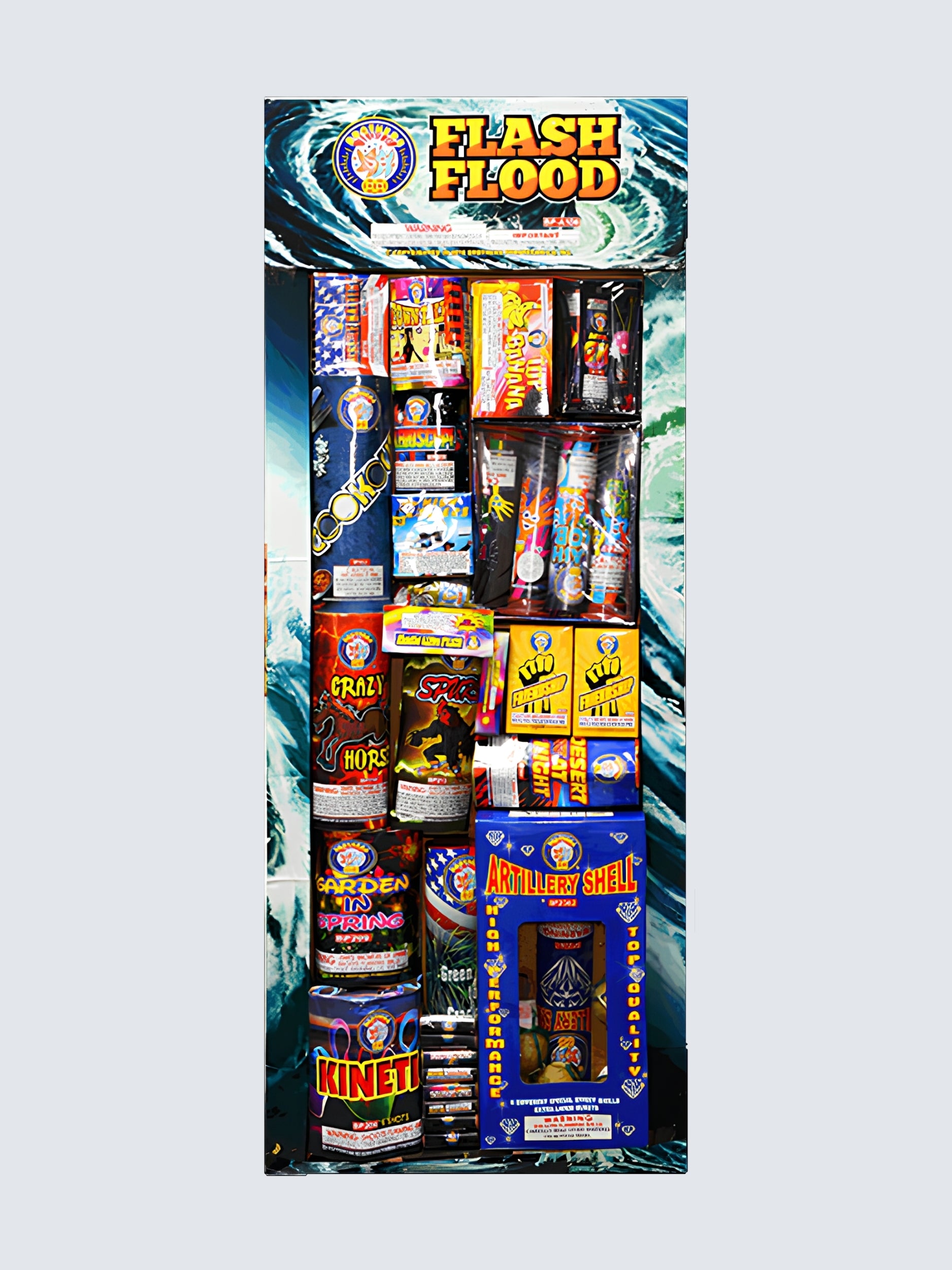 Flash Flood | Aerial & Ground Mix Variety Assortment by Brothers Pyrotechnics -Shop Online for Large Select Kit™ at Elite Fireworks!