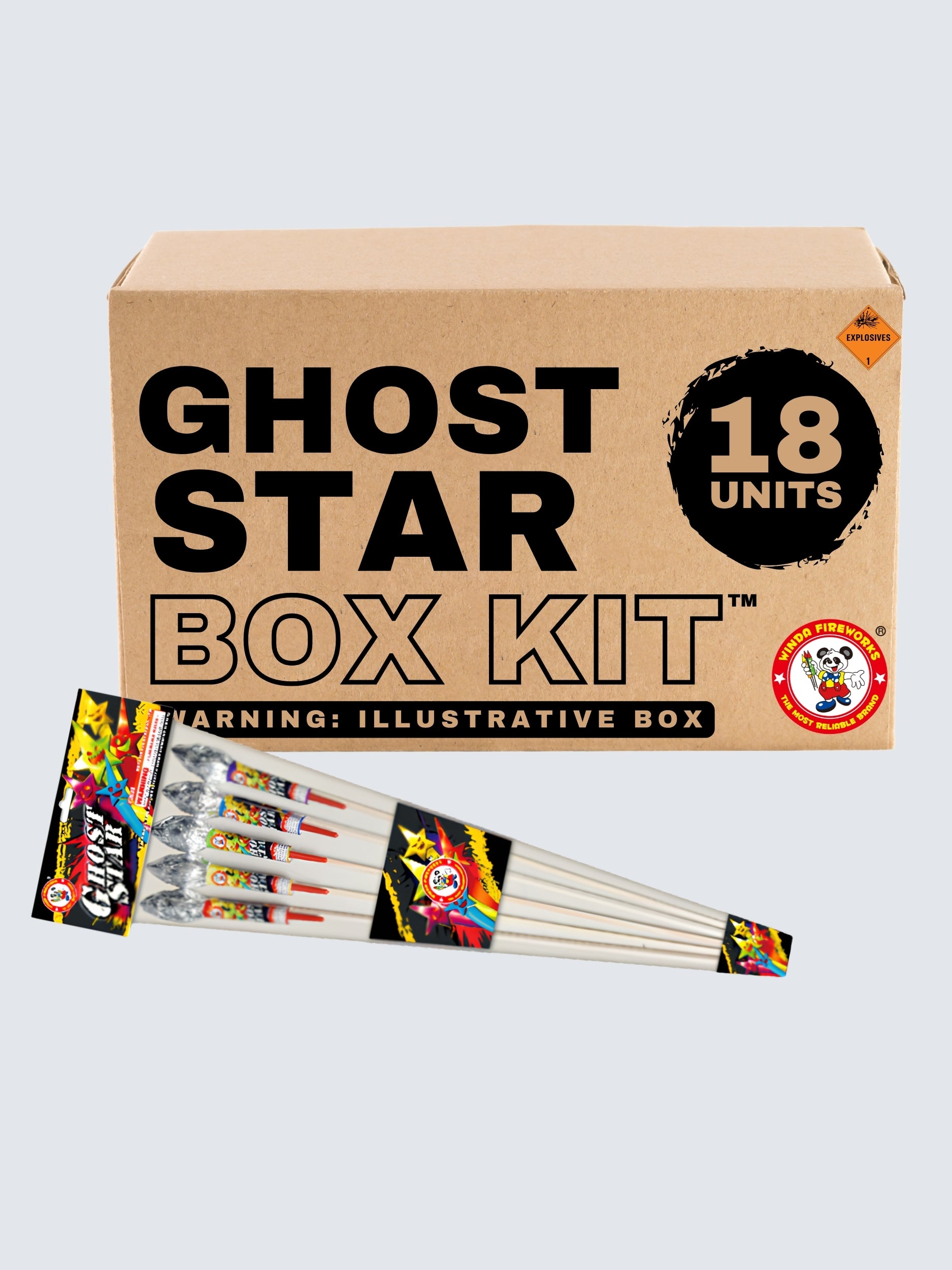 Ghost Star | 28.4" Rocket Projectile by Winda Fireworks -Shop Online for Large Rocket at Elite Fireworks!