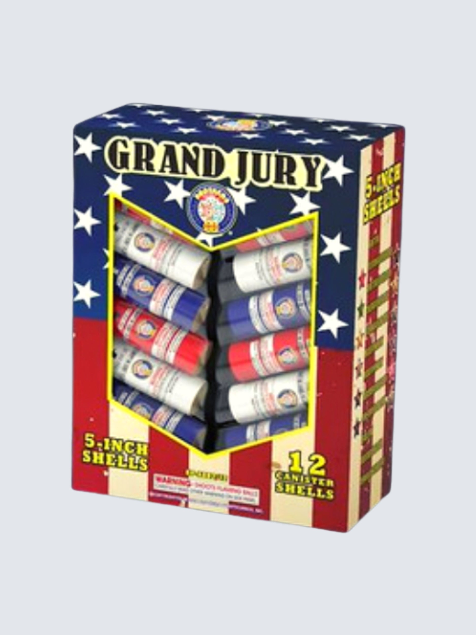 Grand Jury 12 | 12 Break Artillery Shell by Brothers Pyrotechnics -Shop Online for X-tra Large Canister Kit™ at Elite Fireworks!