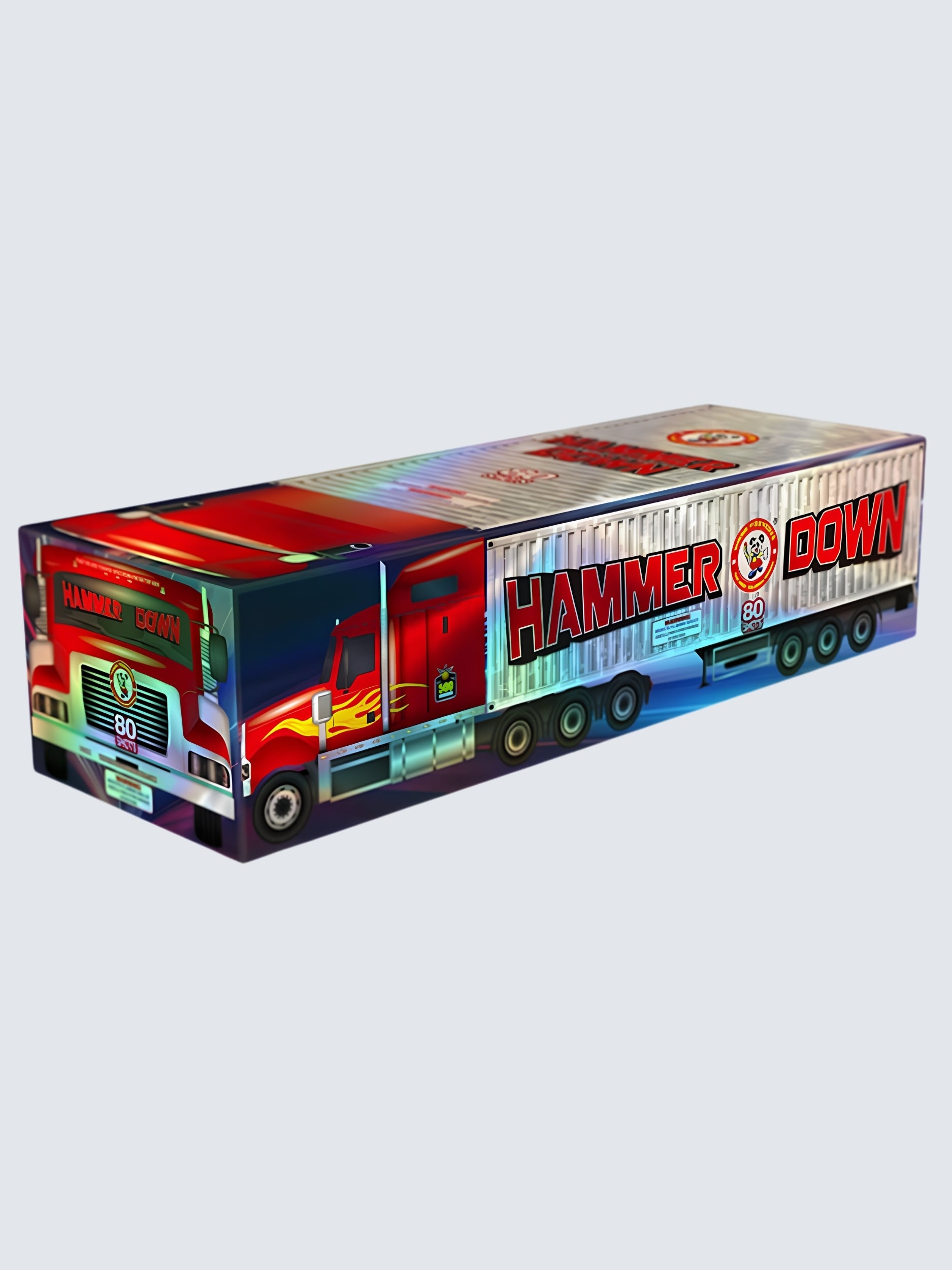 Hammer Down | 80 Shot Aerial Repeater by Winda Fireworks -Shop Online for X-tra Large Cake™ at Elite Fireworks!