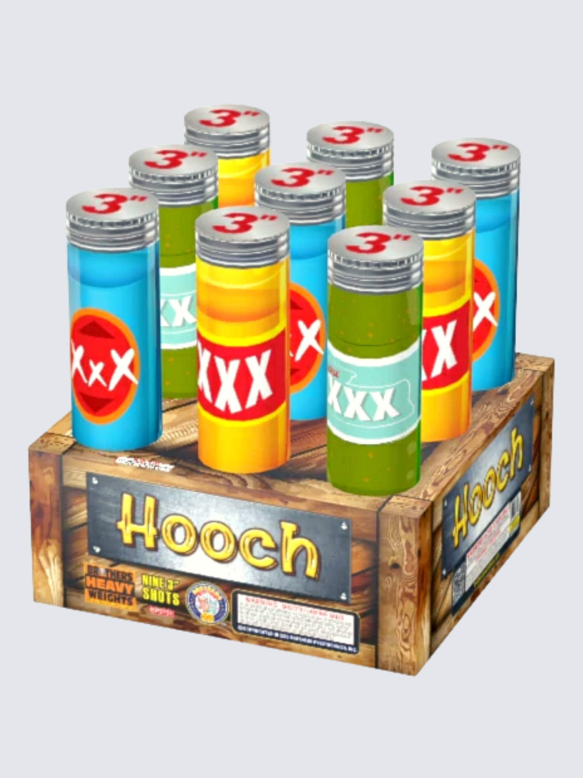 Hooch | 9 Shot Aerial Repeater by Brothers Pyrotechnics -Shop Online for NOAB Cake at Elite Fireworks!