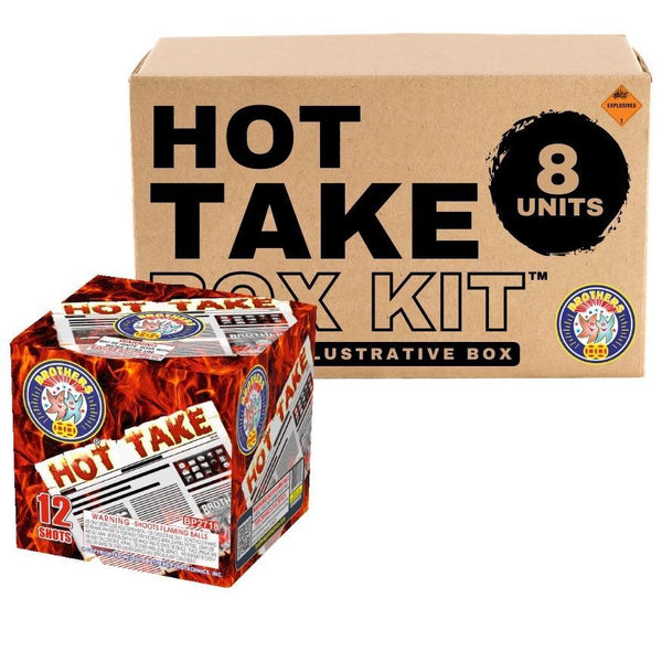 Hot Take | 12 Shot Aerial Repeater by Brothers Pyrotechnics -Shop Online for Standard Cake at Elite Fireworks!