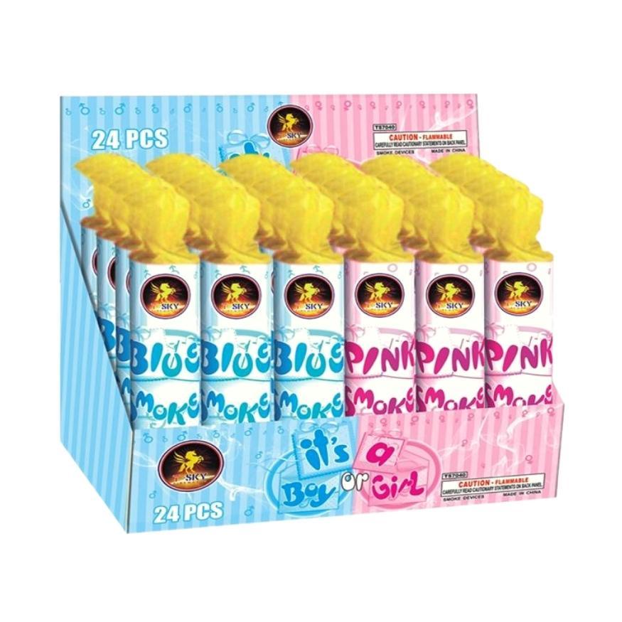 It’s a Boy or a Girl? | Gender Reveal Special Smoke Gadget by T-Sky Fireworks -Shop Online for Large Smoke Tube at Elite Fireworks!