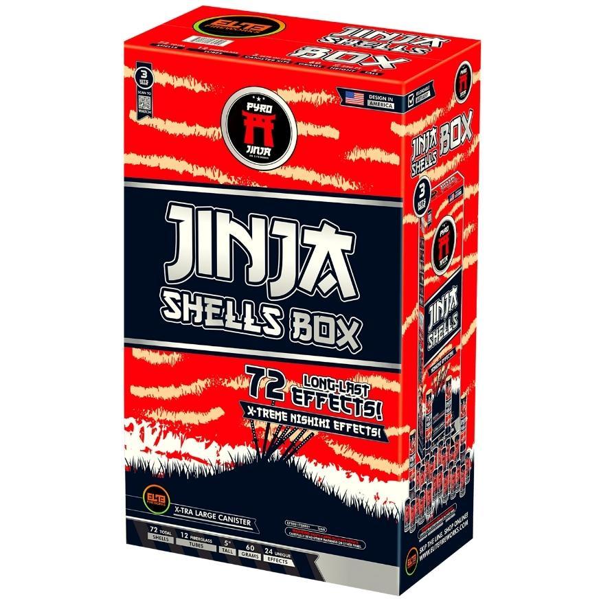Jinja Shells™ | 24 Break Artillery Shell by Pyro Jinja® -Shop Online for X-tra Large Canister Kit™ at Elite Fireworks!