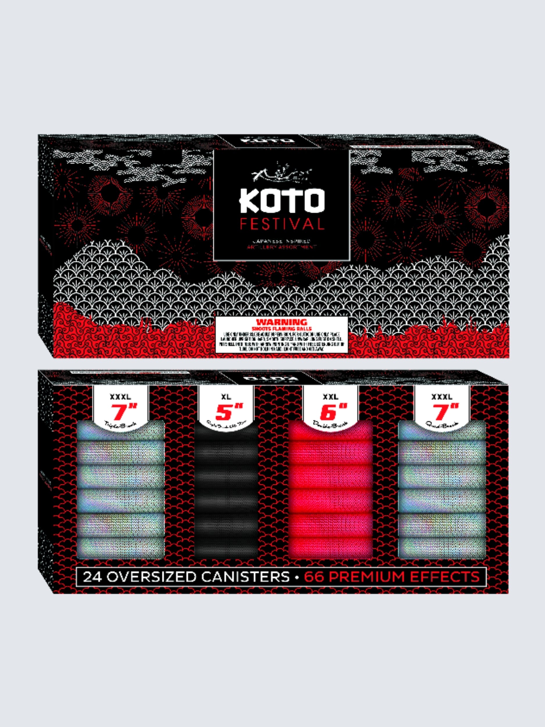Koto Festival | 60 Break Artillery Shell by Fox Fireworks -Shop Online for XX-tra Large Canister Kit™ at Elite Fireworks!