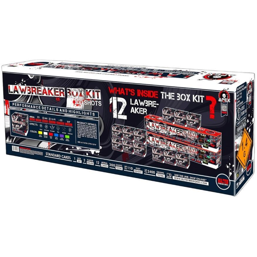 Lawbreaker™ | 25 Shot Aerial Repeater by Apex by Elite!™ -Shop Online for Standard Cake at Elite Fireworks!