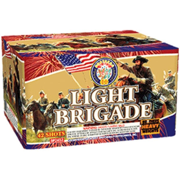 Light Brigade | 42 Shot Aerial Repeater by Brothers Pyrotechnics -Shop Online for X-tra Large Cake™ at Elite Fireworks!